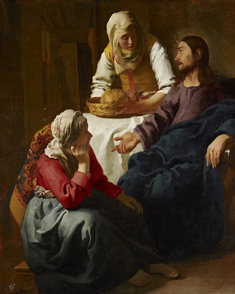 Christ In The House Of Martha And Mary 1656 By Johannes Vermeer - Image 6