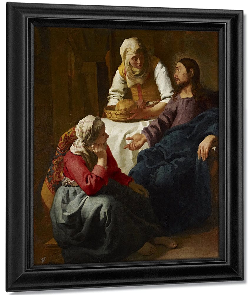 Christ In The House Of Martha And Mary 1656 By Johannes Vermeer - Image 7