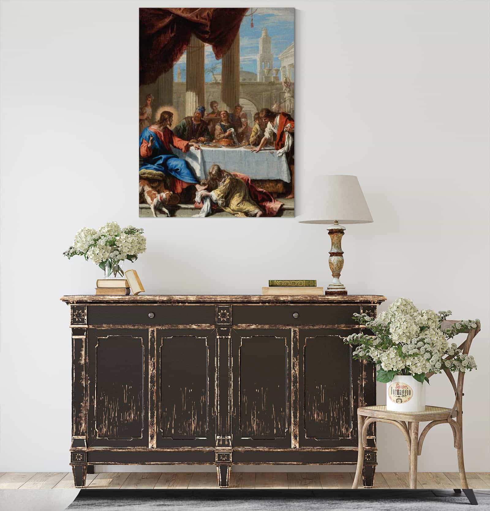 Christ In The House Of Simon by Sebastiano Ricci - Image 4