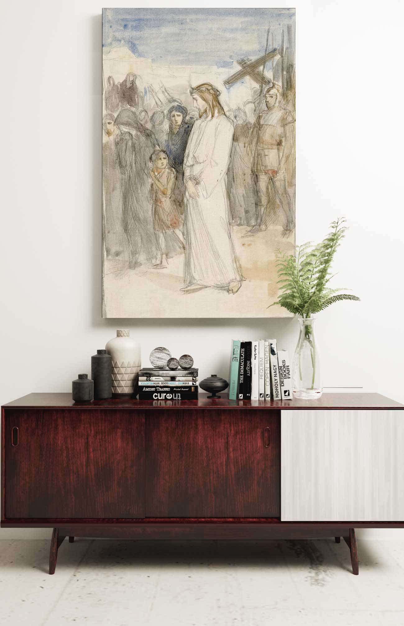 Christ Is Taken To Calvary by Albert Edelfelt - Image 2