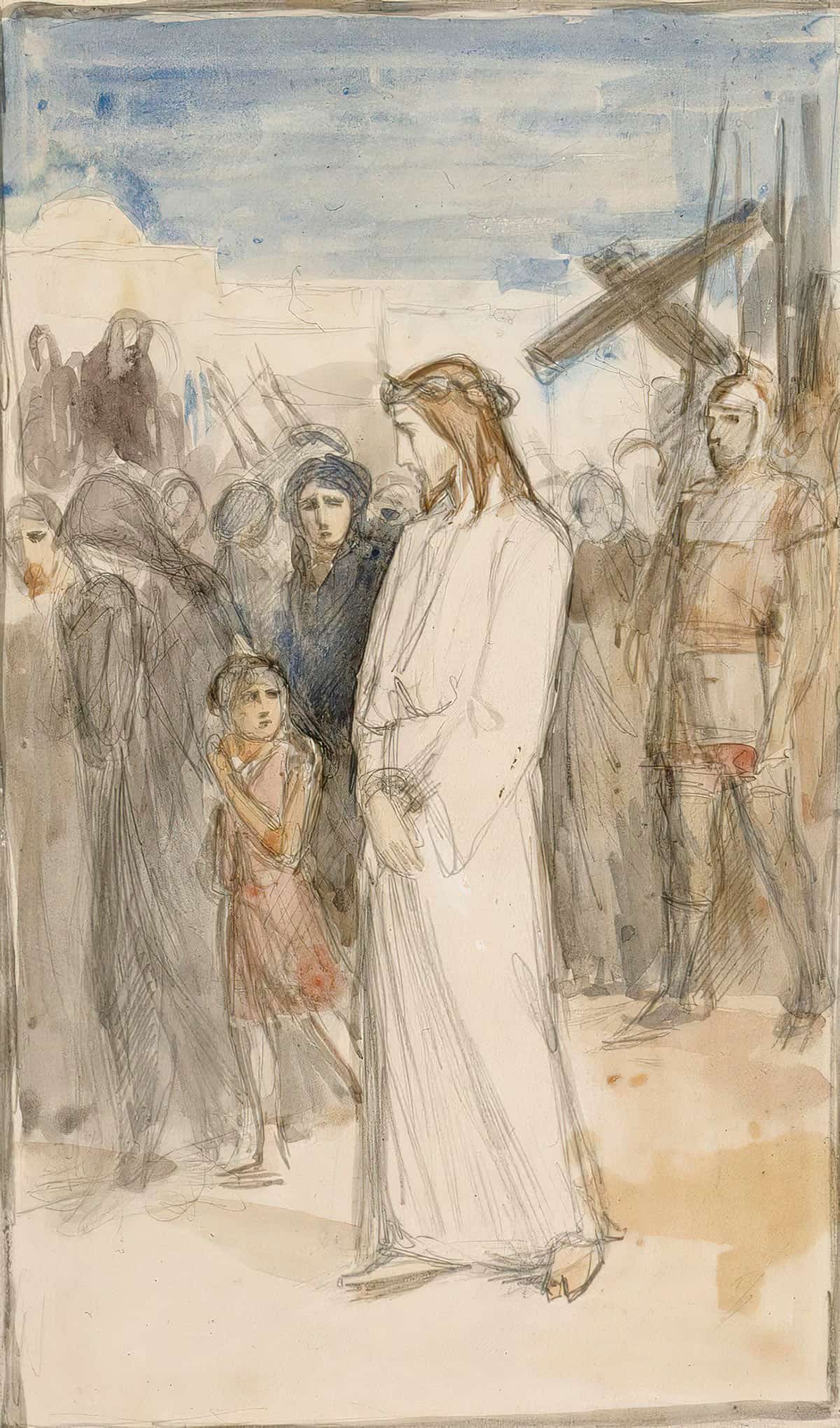Christ Is Taken To Calvary by Albert Edelfelt - Image 3