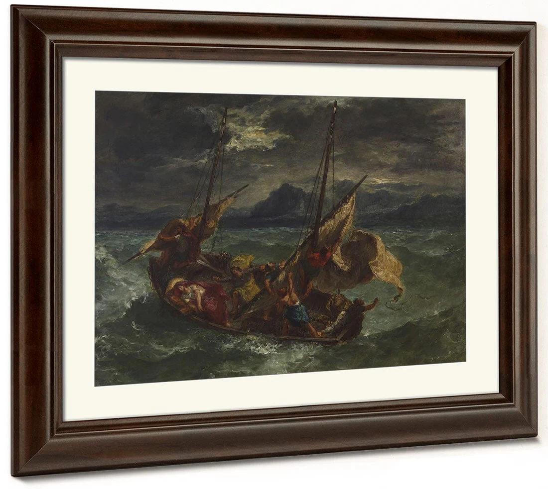 Christ On The Sea Of Galilee By Ferdinand Victor Eugene Delacroix - Image 5