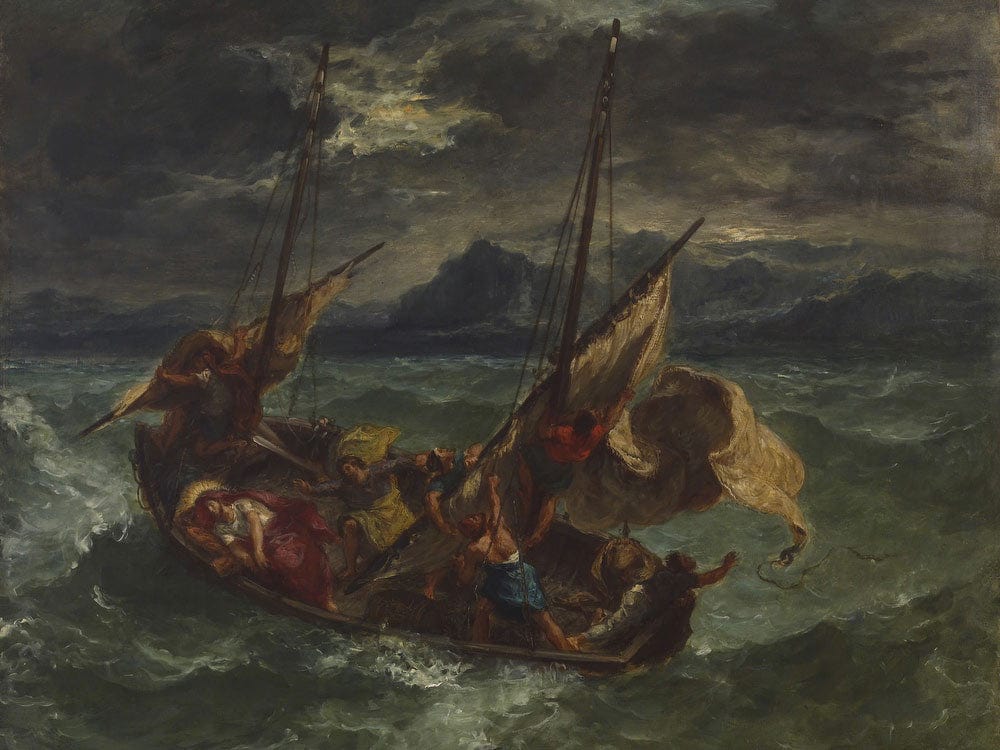 Christ On The Sea Of Galilee By Ferdinand Victor Eugene Delacroix - Image 7