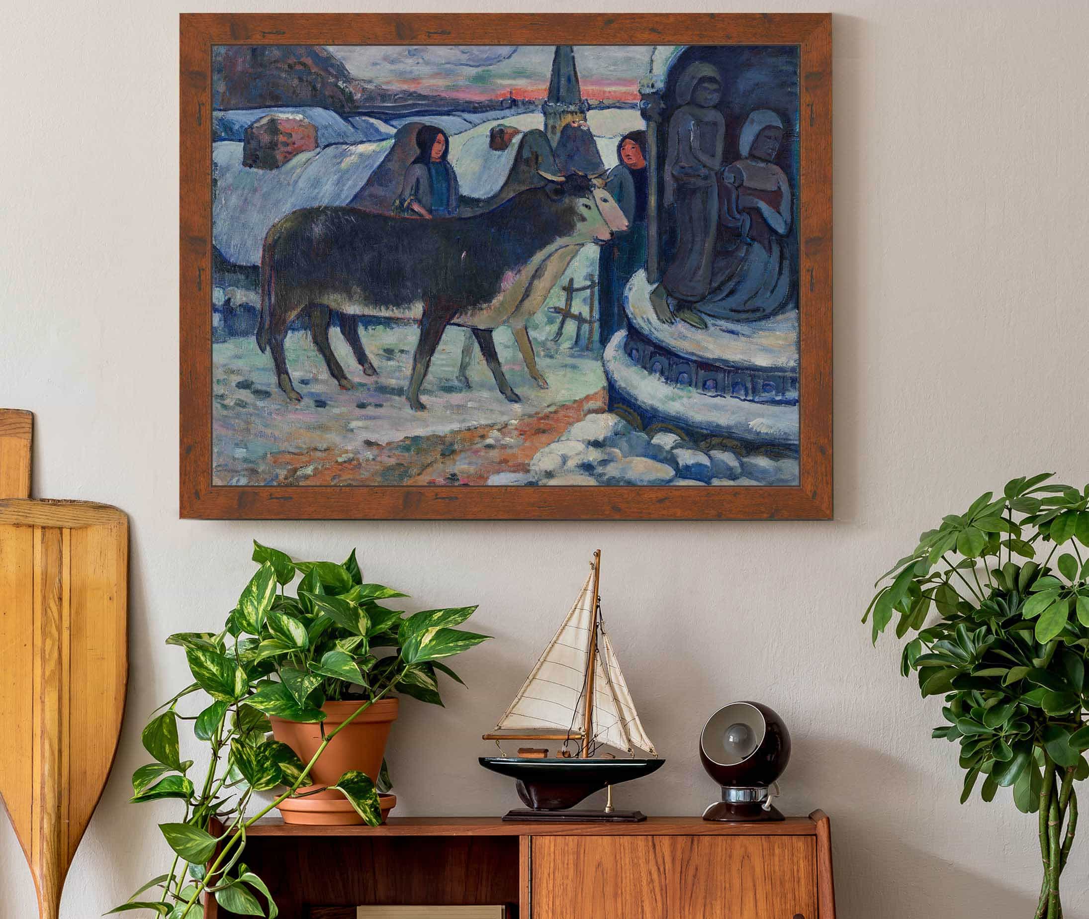 Christmas Night The Blessing Of The Oxen by Paul Gauguin - Image 3