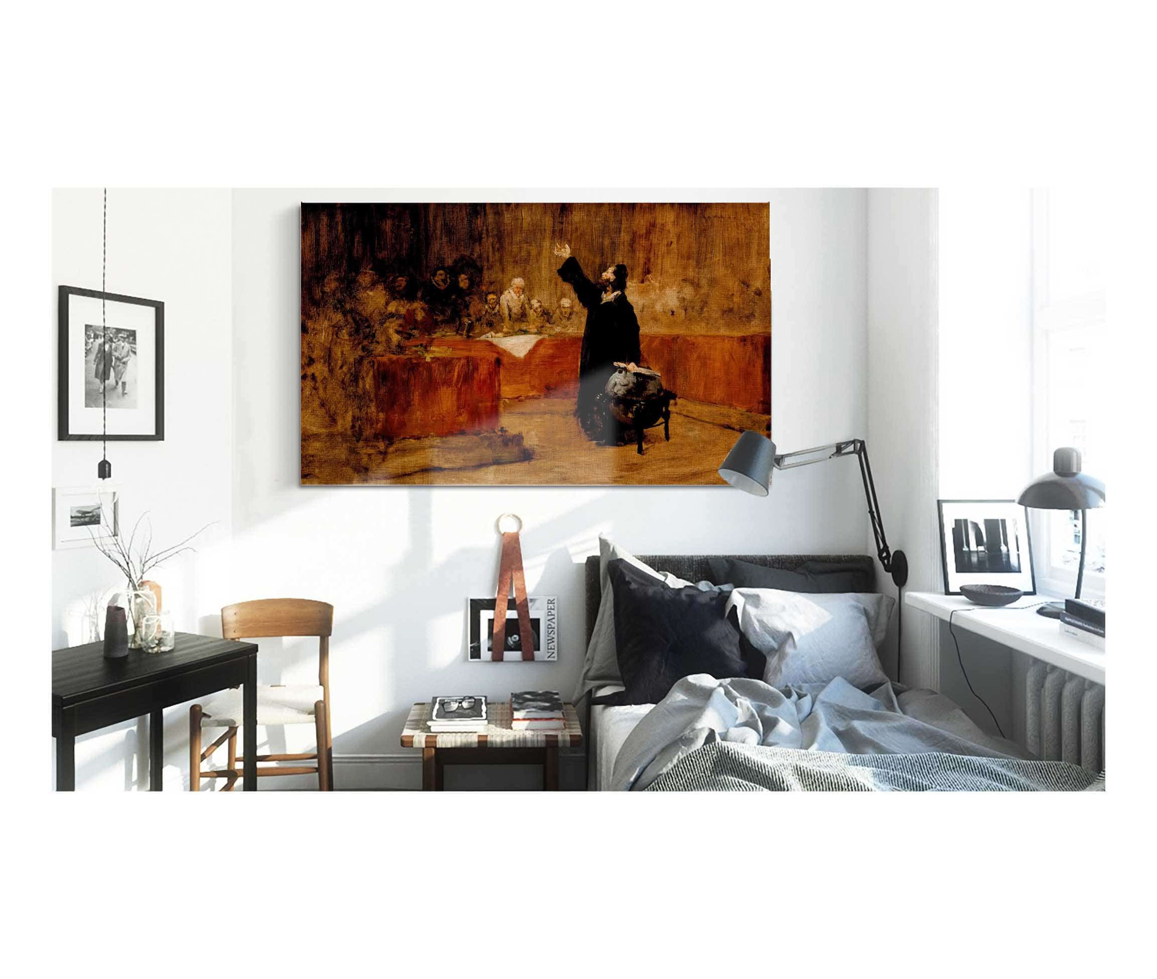 Christopher Columbus Before The Council Of Salamanca by William Merritt Chase - Image 3