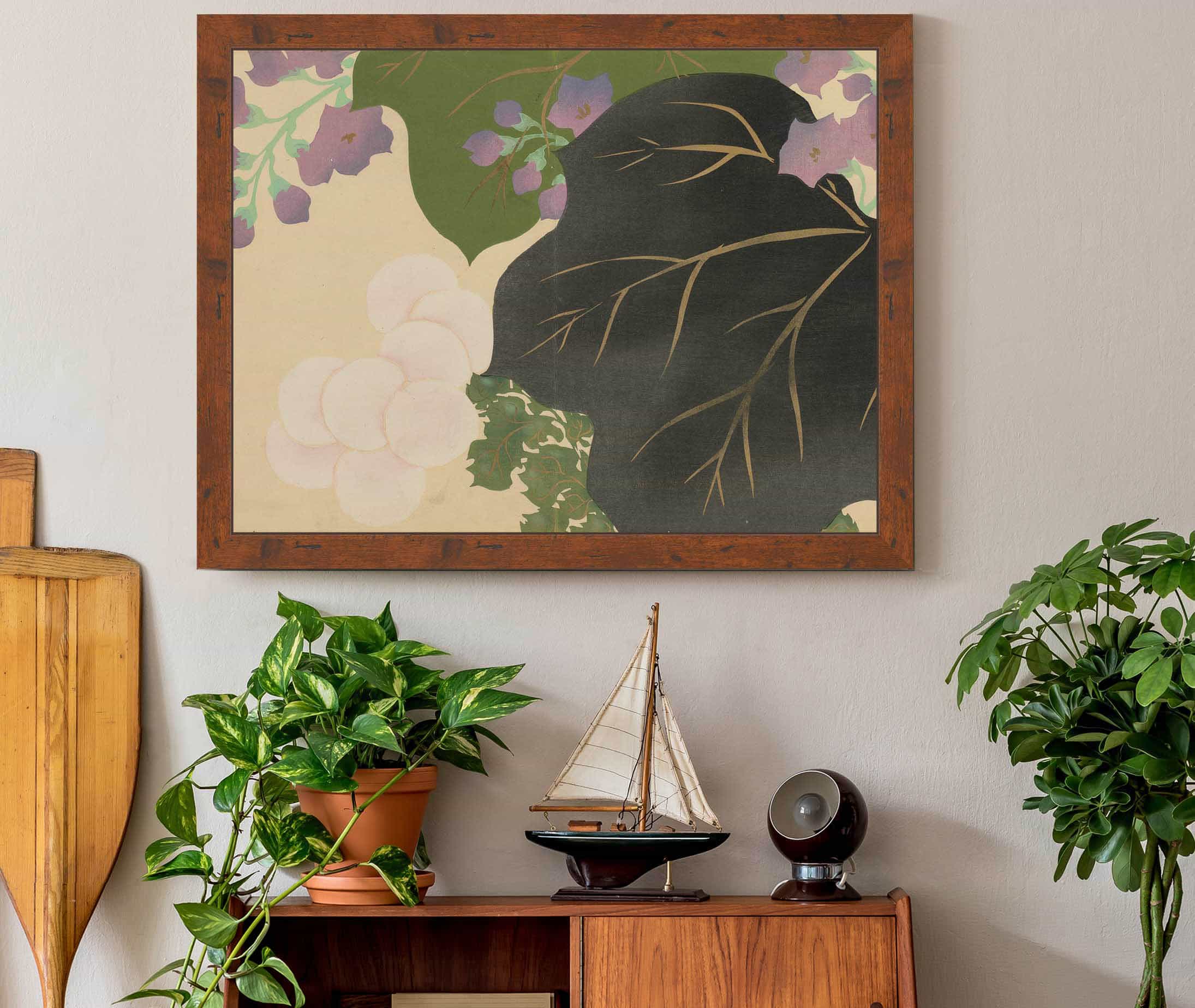 Chrysanthemum And Paulownia Kikukiri by Kamisaka Sekka - Image 3