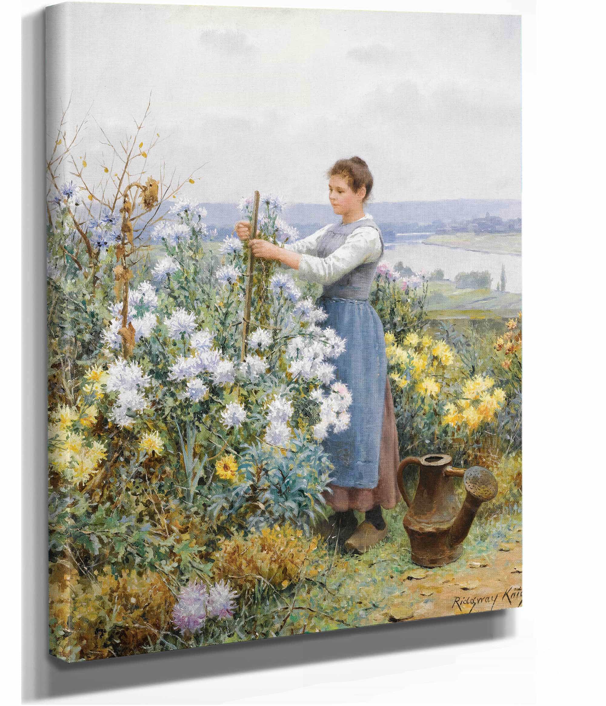 Chrysanthemums by Daniel Ridgway Knight - Image 2