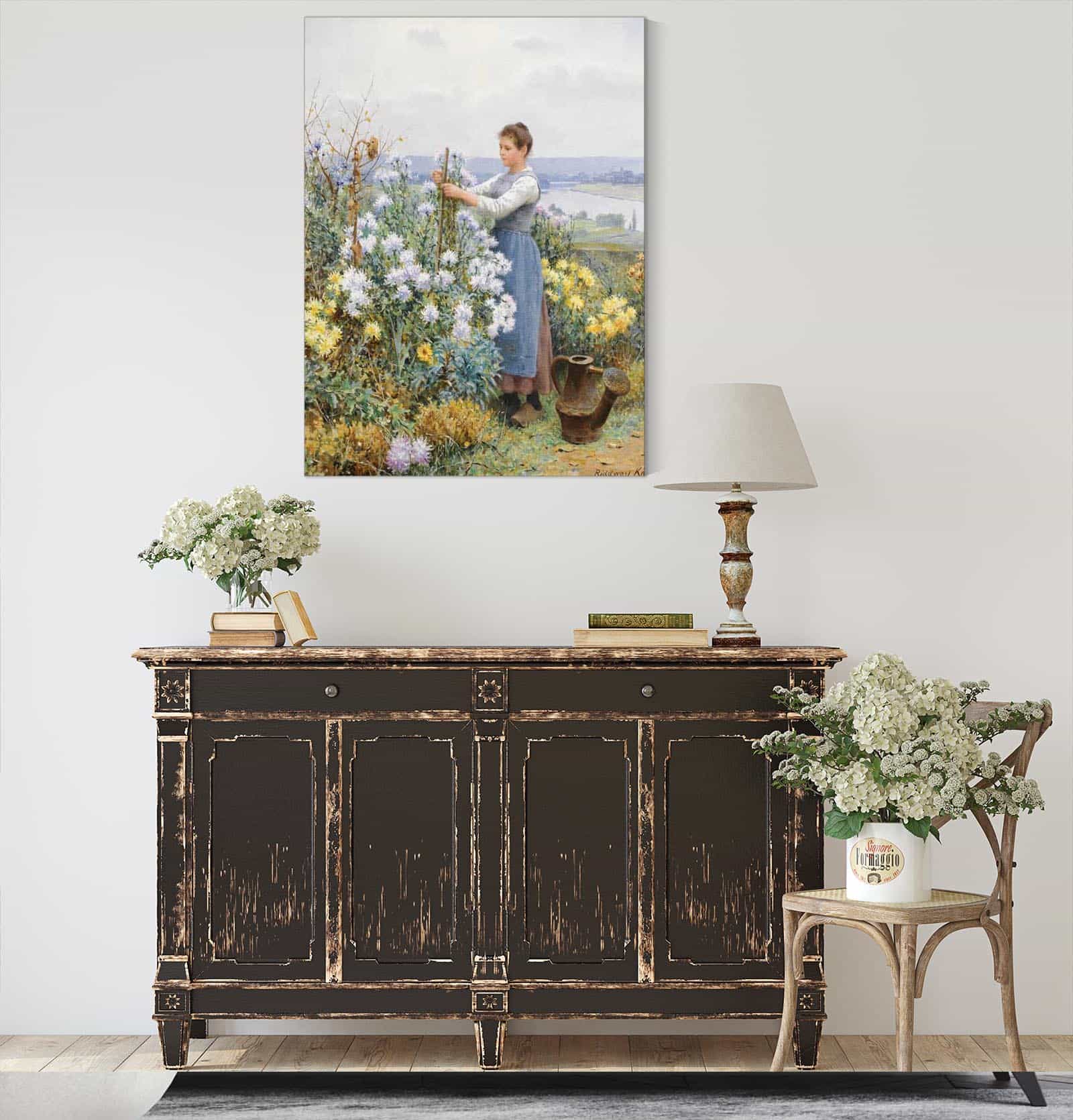 Chrysanthemums by Daniel Ridgway Knight - Image 4