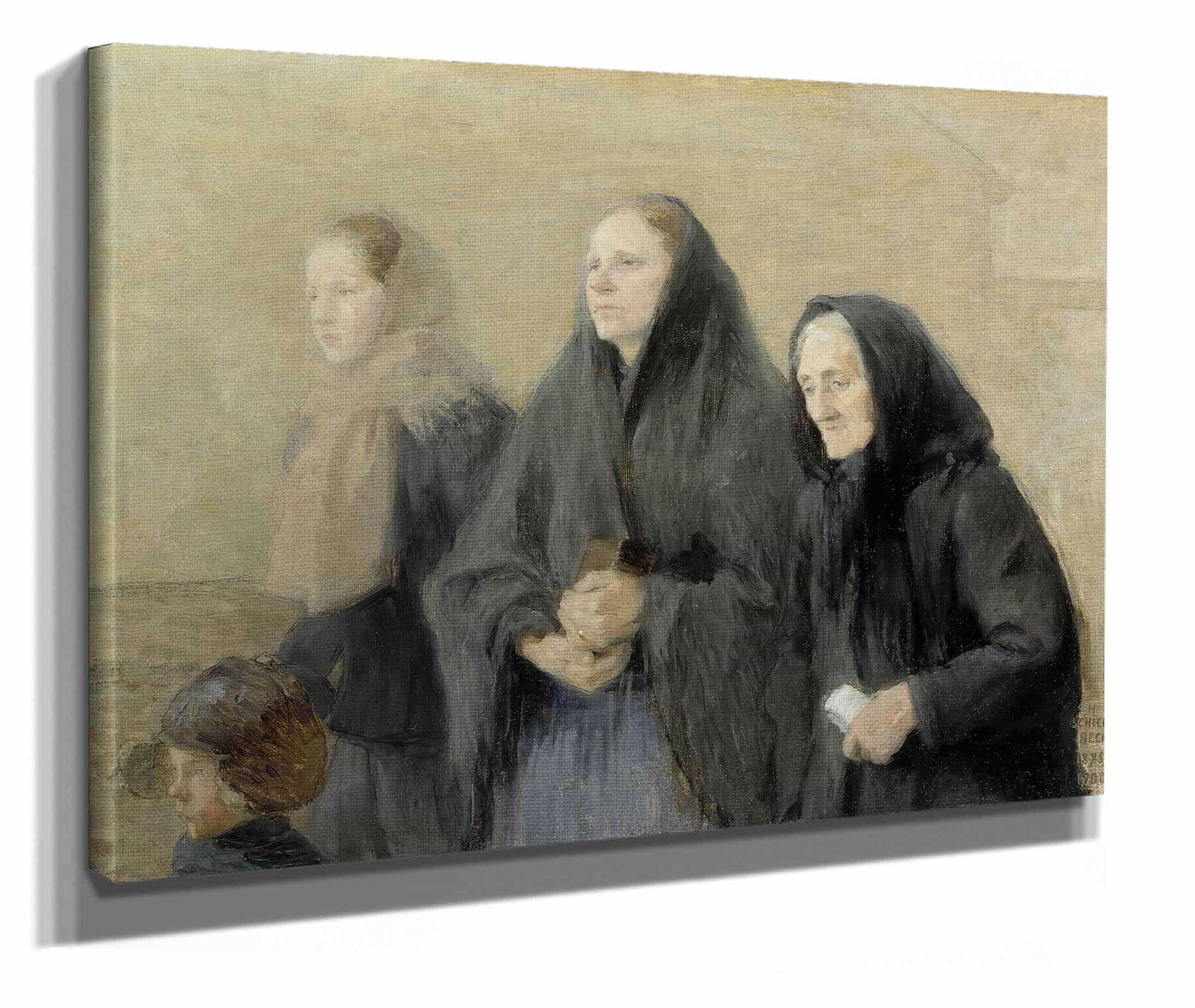 Churchgoers Easter Morning by Helene Schjerfbeck - Image 2