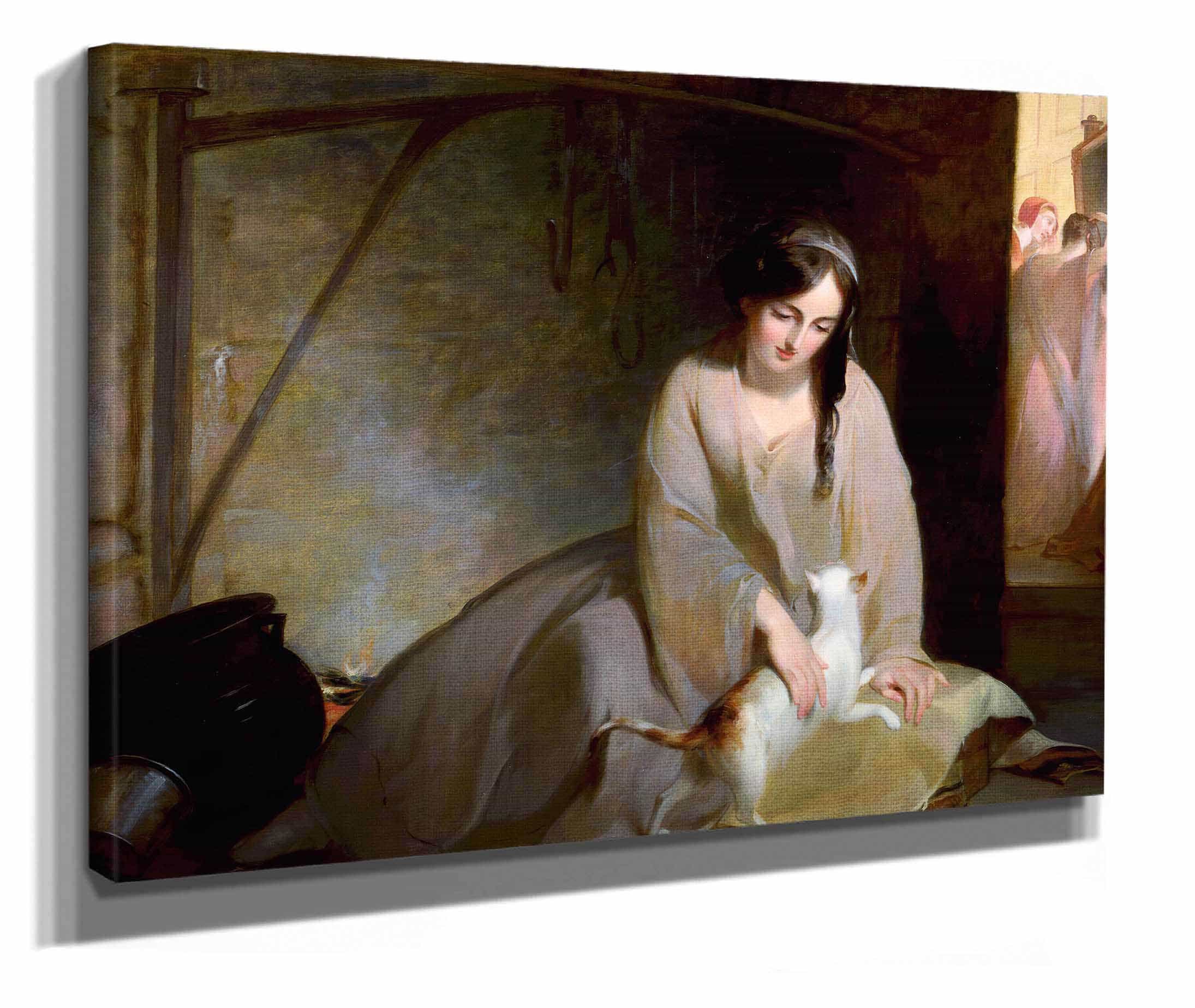 Cinderella At The Kitchen Fire by Thomas Sully - Image 2
