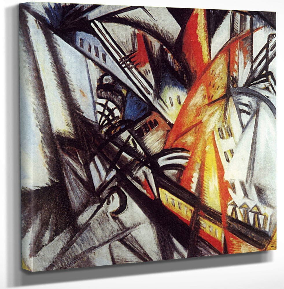 City On Fire 1914 By Olga Rozanova