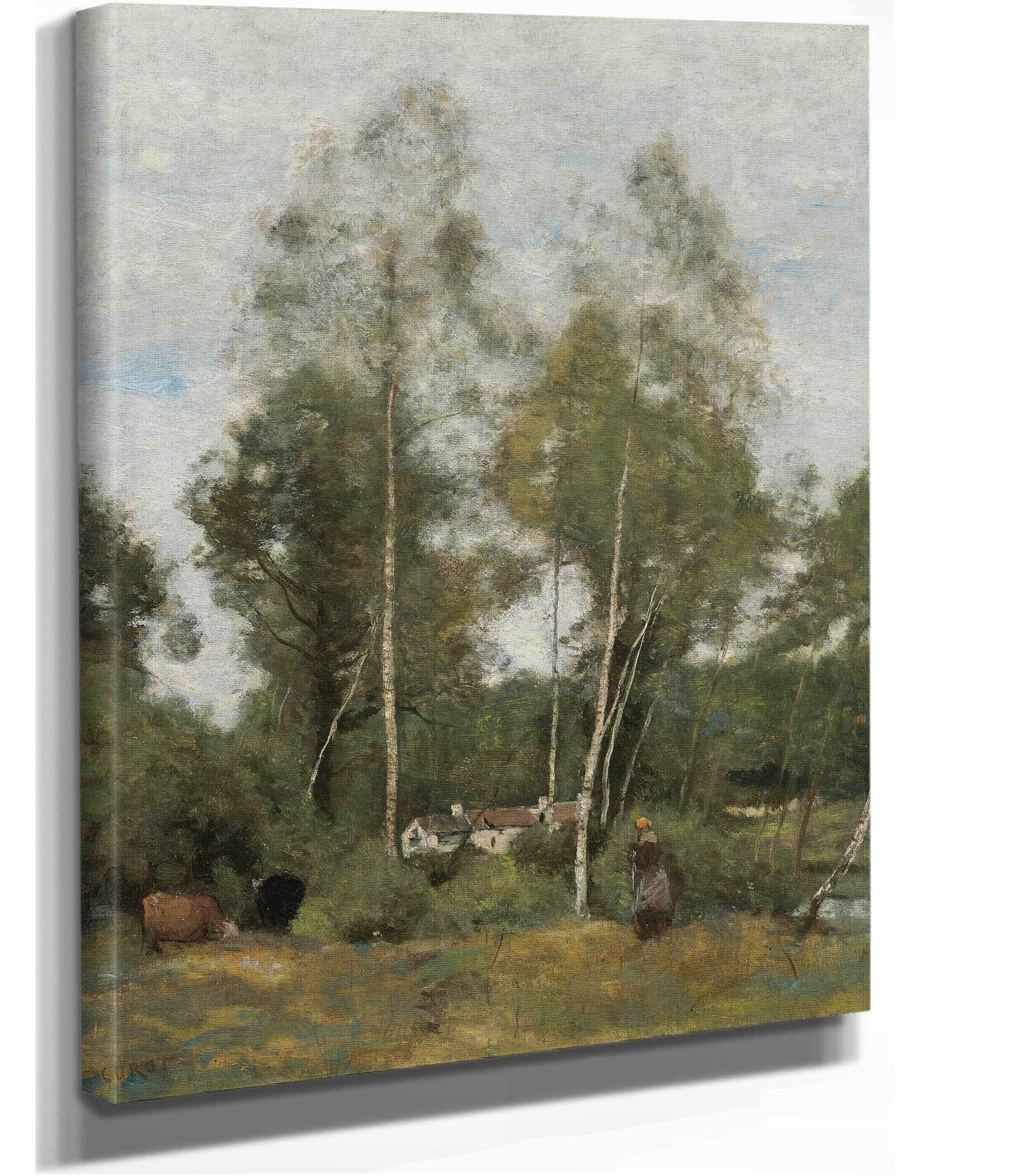 Clairiere Du Bois Pierre Aux Evaux Pres Chateau Thierry by Jean Baptiste Camille Corot - Image 2