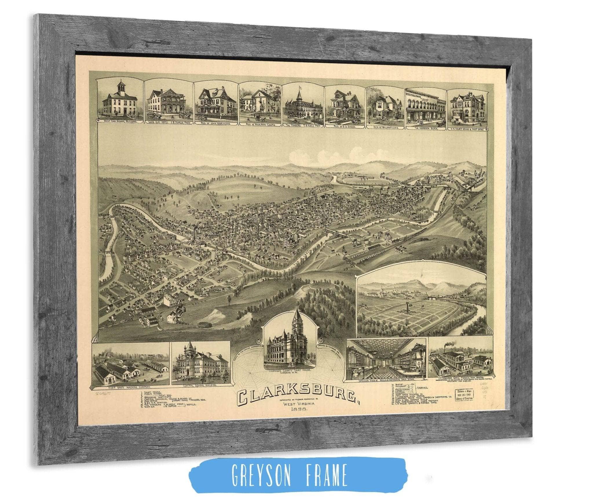 Clarksburg West Virginia 1898 State of West Virginia - Image 6