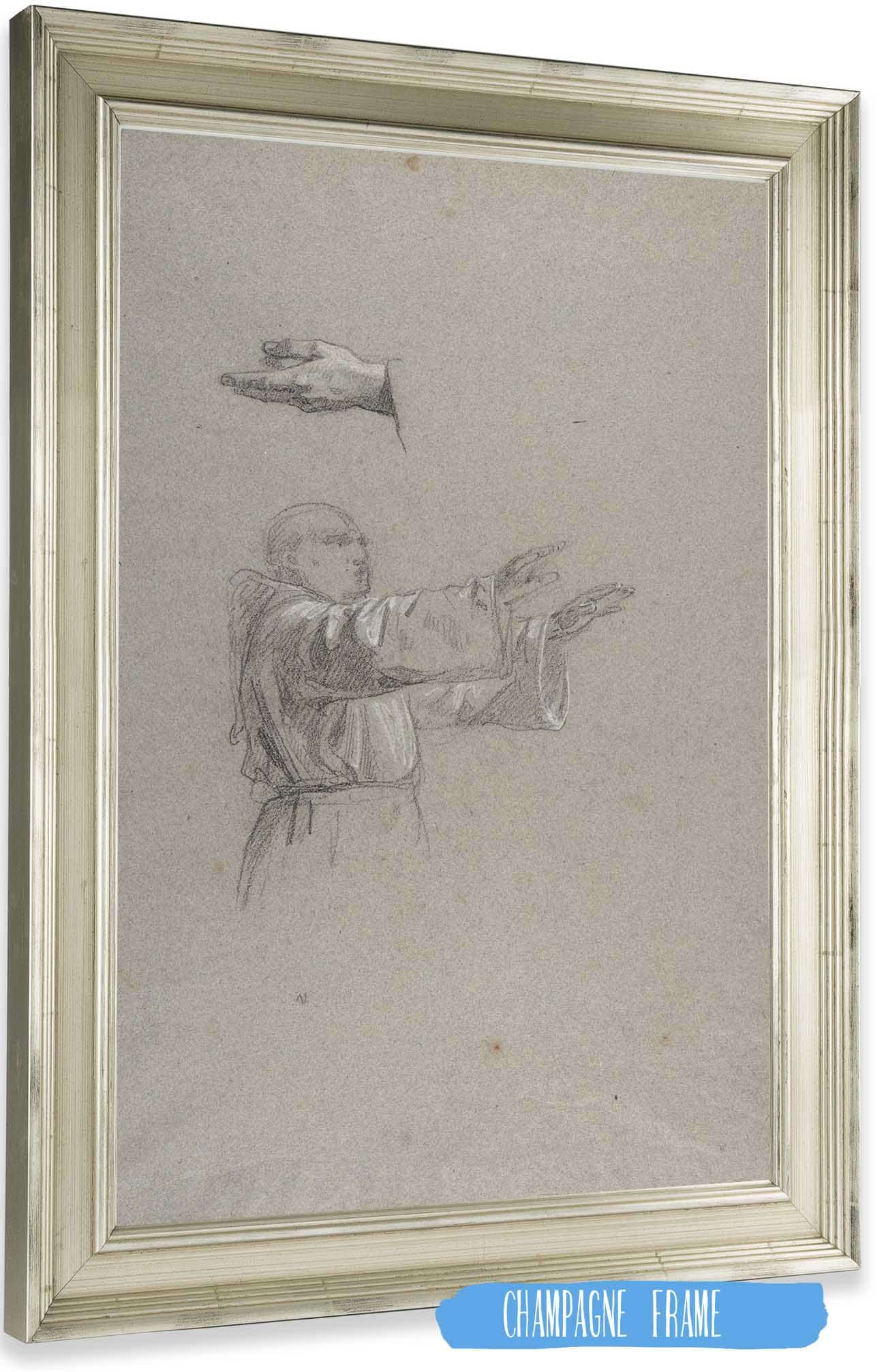 Cleric With Raised Arms by Isidore Pils