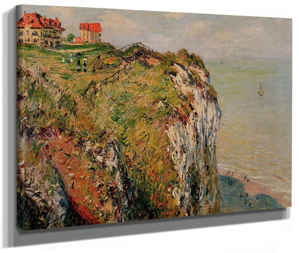 Cliff At Dieppe By Claude Monet