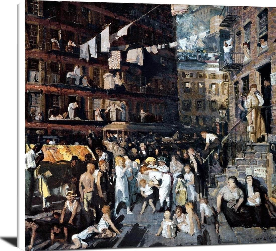 Cliff Dwellers Painting George Wesley Bellows Canvas Art