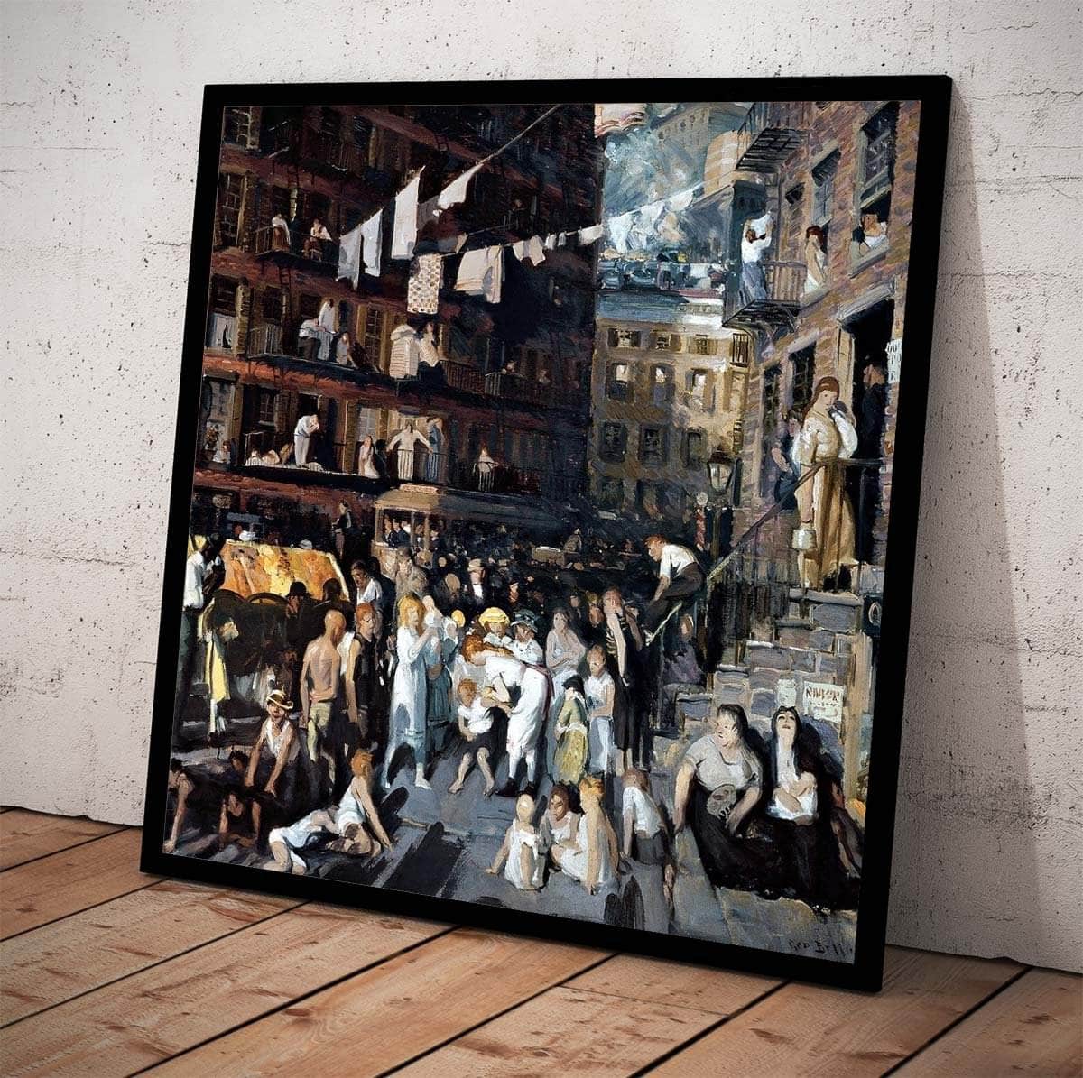 Cliff Dwellers Painting George Wesley Bellows Canvas Art - Image 4
