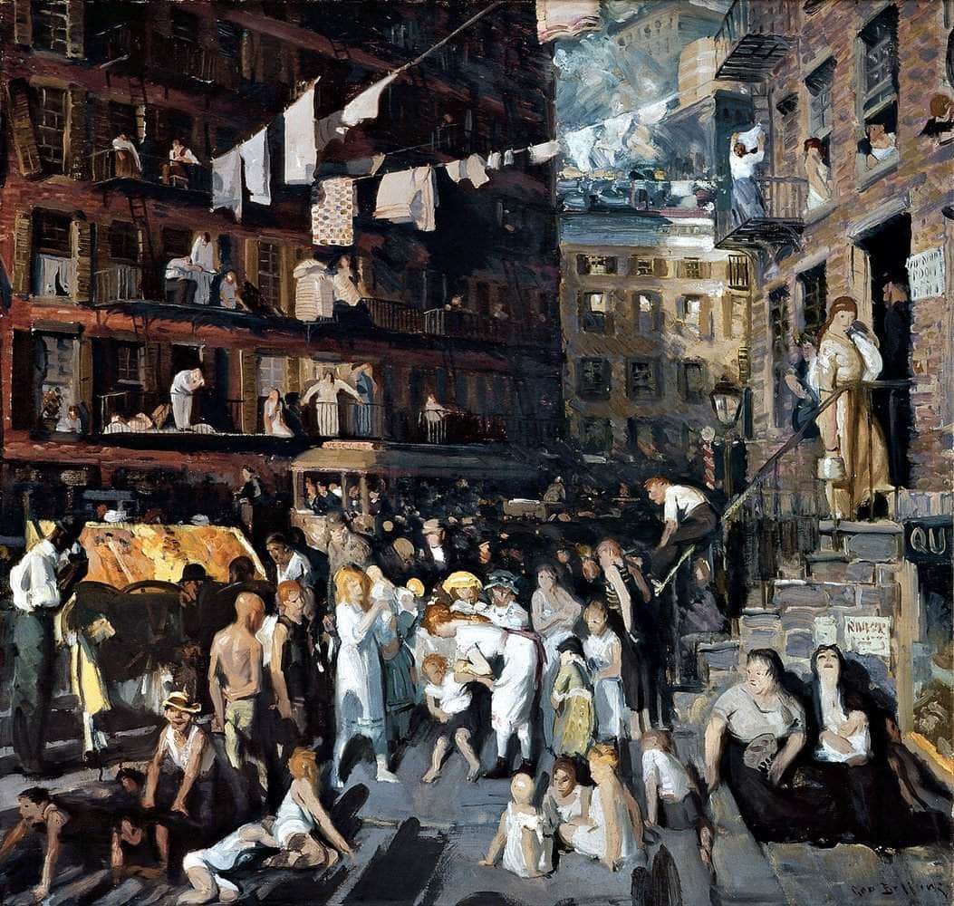 Cliff Dwellers Painting George Wesley Bellows Canvas Art - Image 5