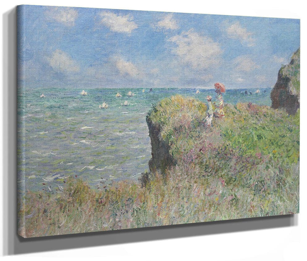 Cliff Walk At Pourville By Claude Monet