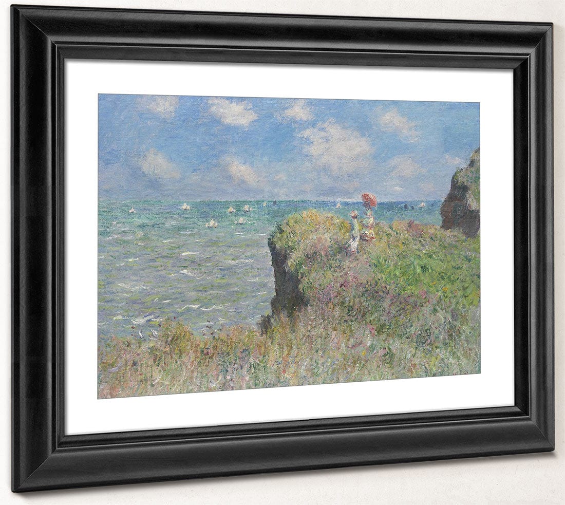 Cliff Walk At Pourville By Claude Monet - Image 4