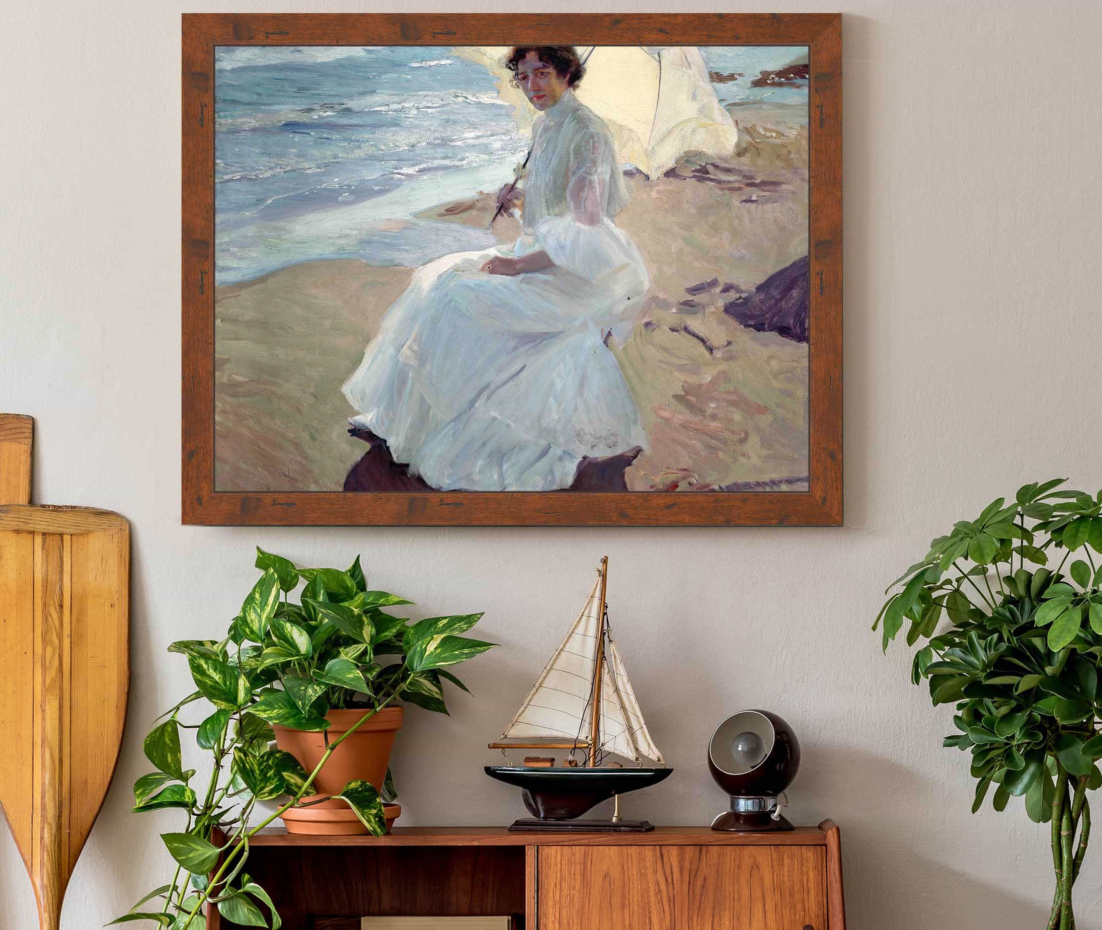 Clotilde On The Beach by Joaquin Sorolla - Image 3