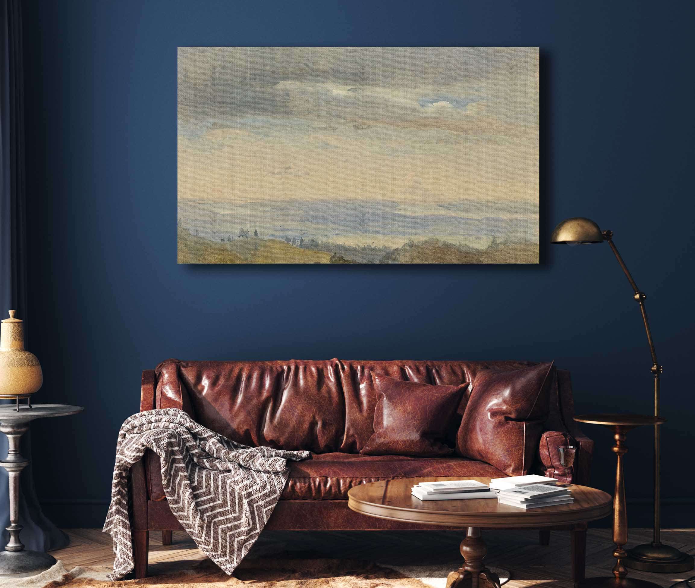 Cloud Study With River Landscape by Johan Christian Dahl - Image 4