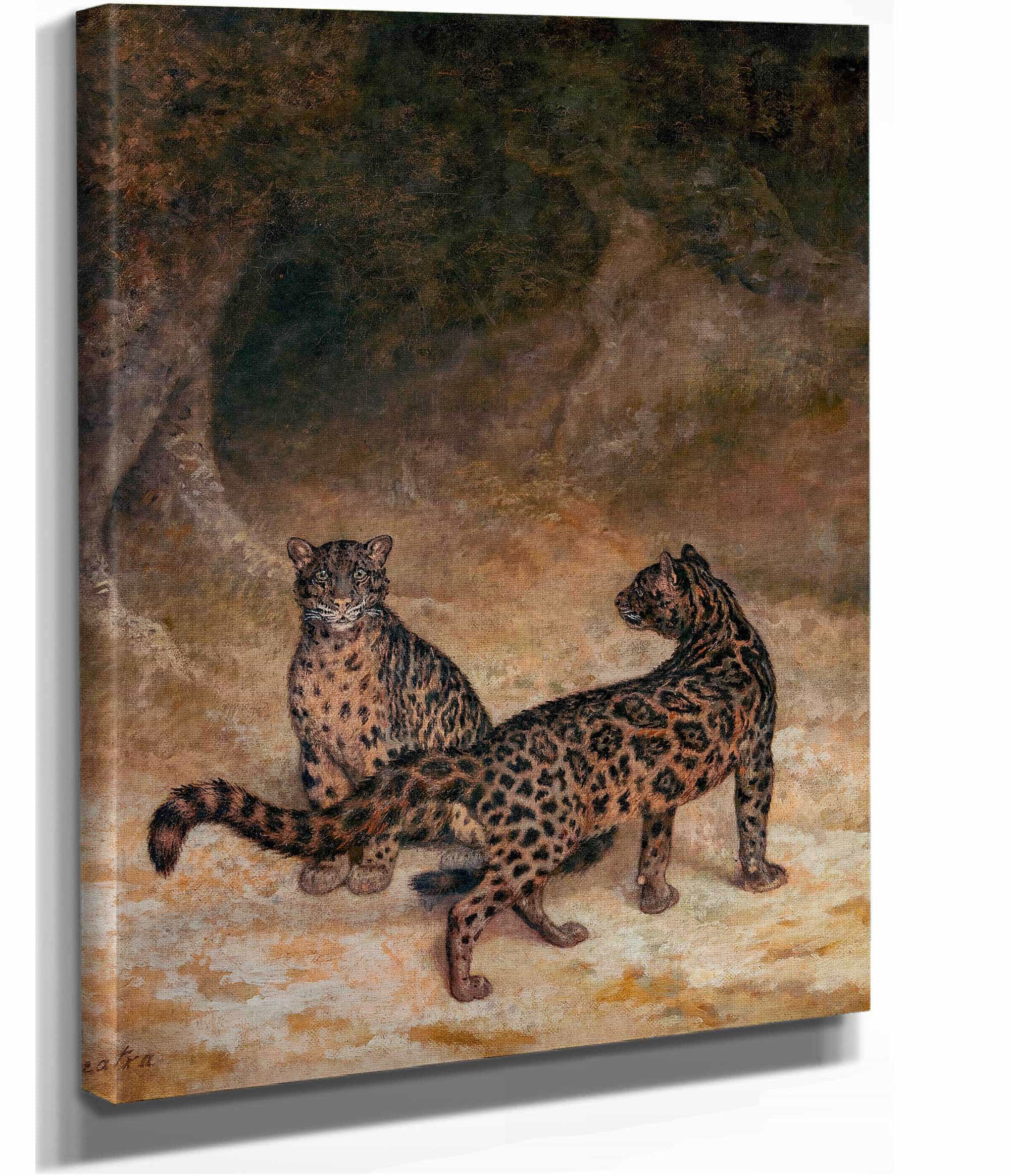 Clouded Leopards by Jacques Laurent Agasse - Image 2