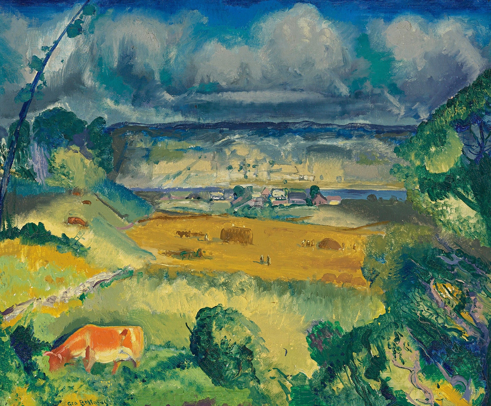 Clouds And Meadow by George Wesley Bellows - Image 2