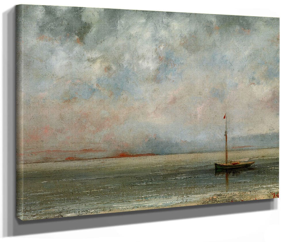Clouds Over Lake Geneva By Jean Desire Gustave Courbet