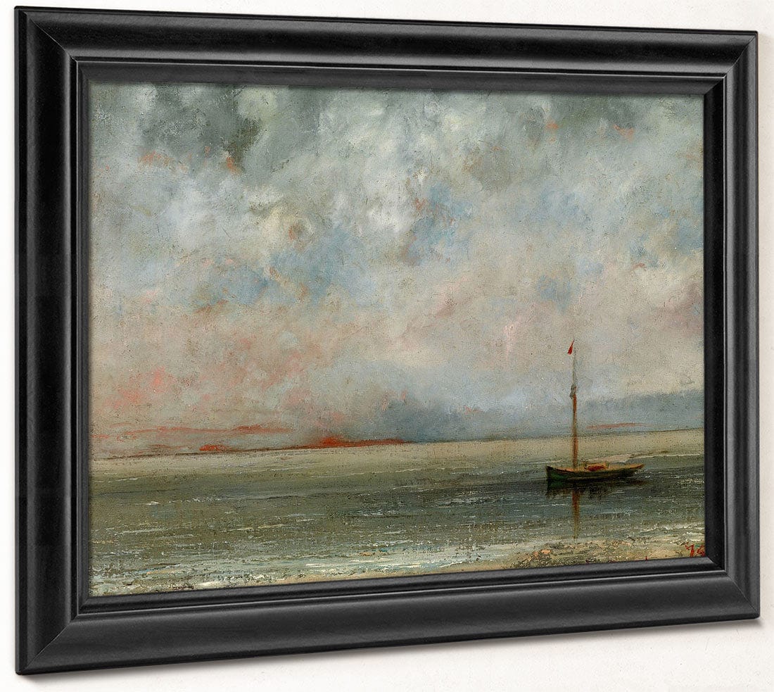 Clouds Over Lake Geneva By Jean Desire Gustave Courbet - Image 8