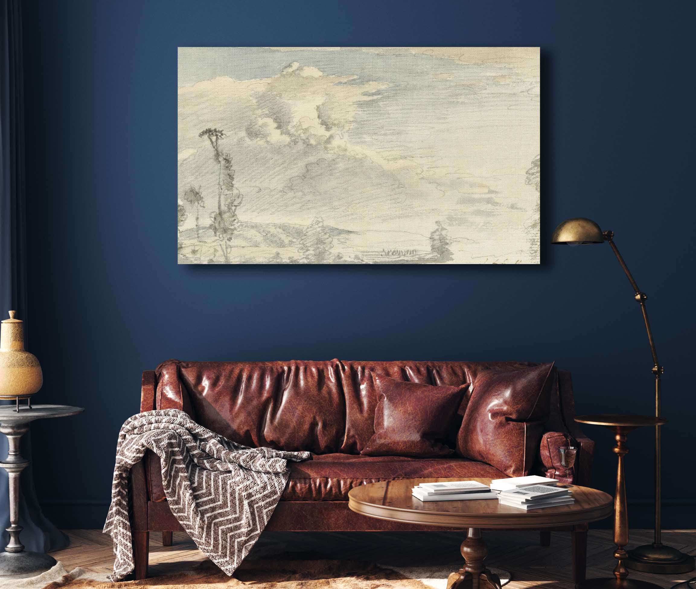 Cloudy Sky Over A Hilly Landscape by John Linnell - Image 4