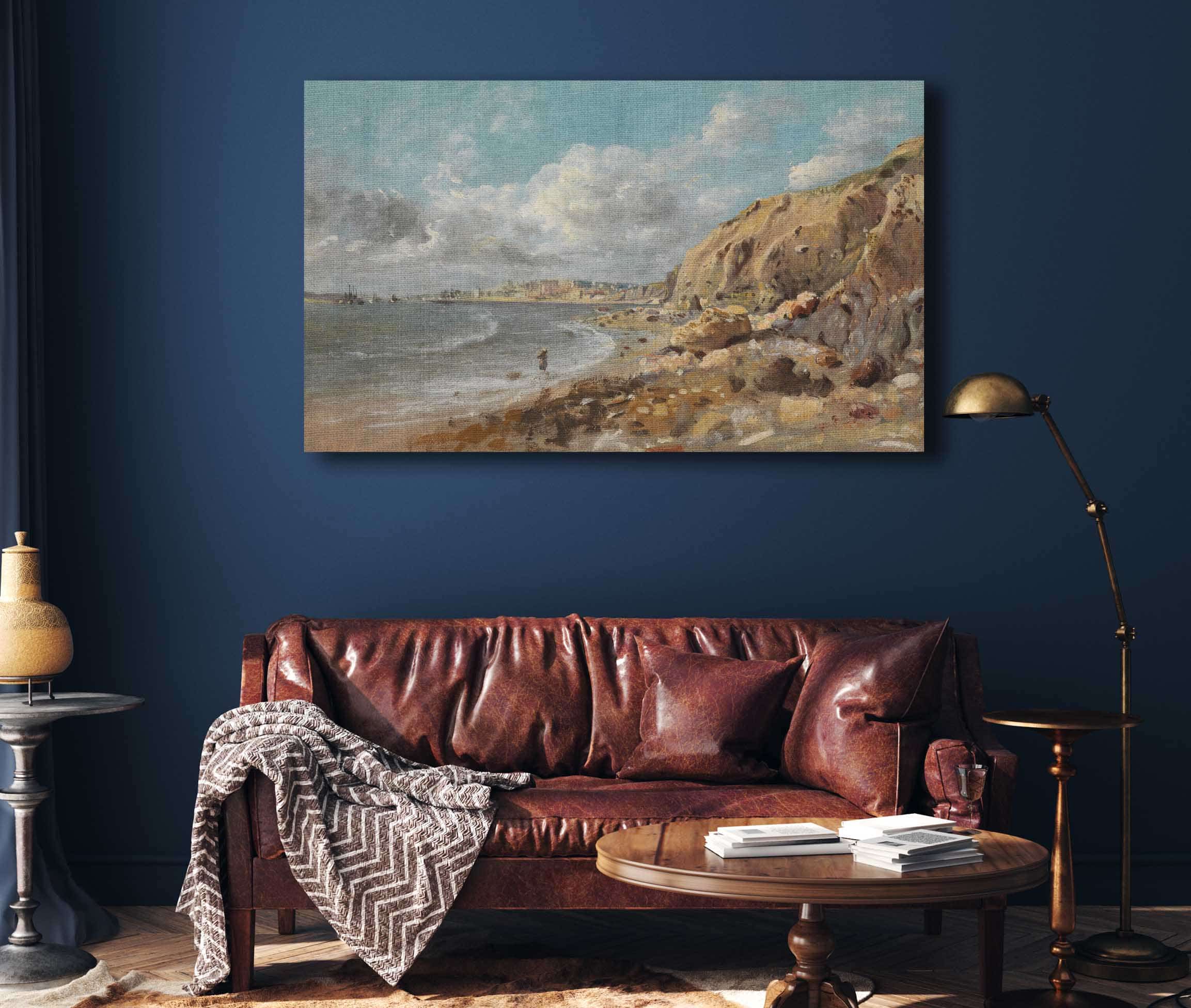 Coast Scene At Cullercoats Near Whitley Bay by John Linnell - Image 4