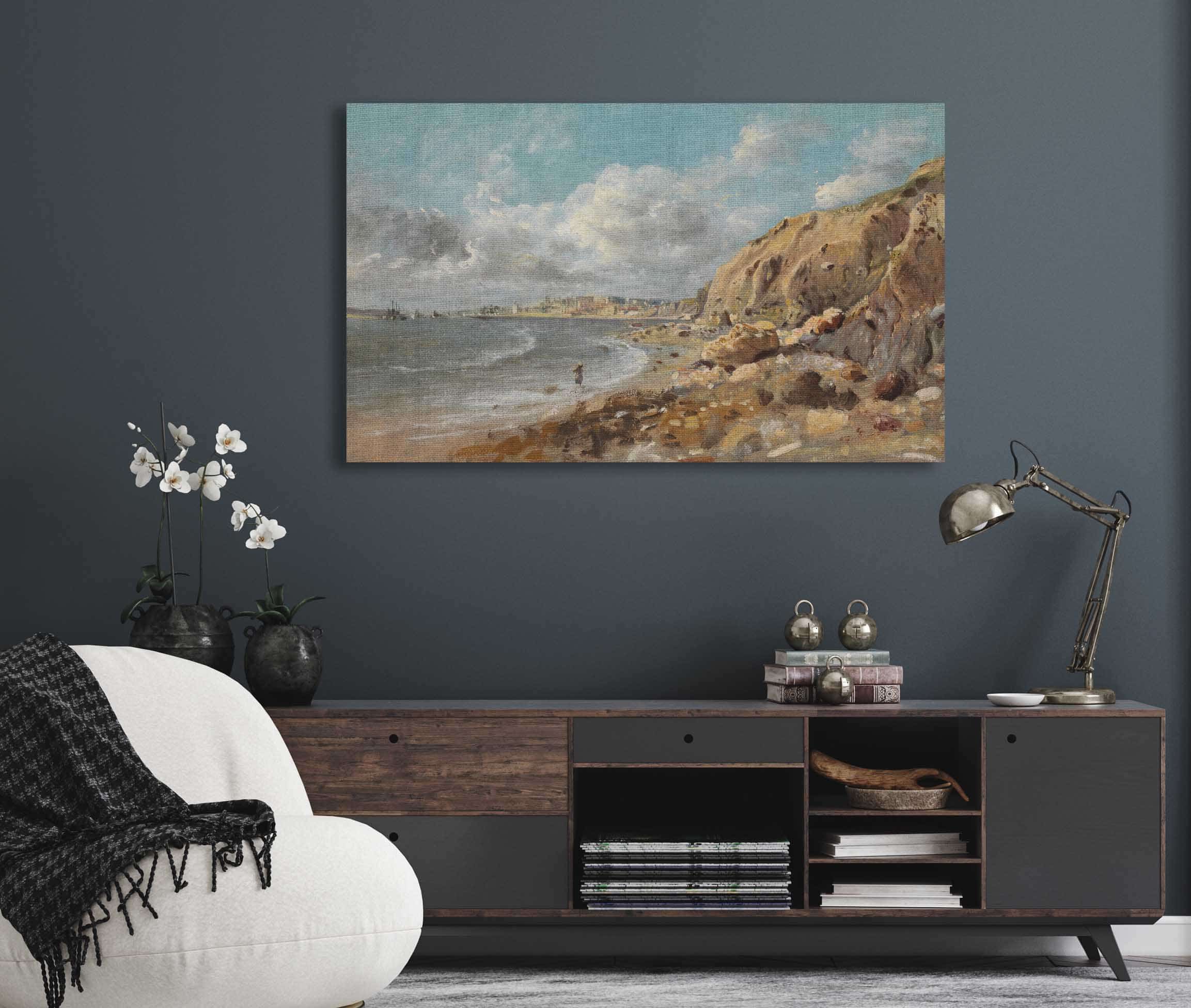 Coast Scene At Cullercoats Near Whitley Bay by John Linnell - Image 5