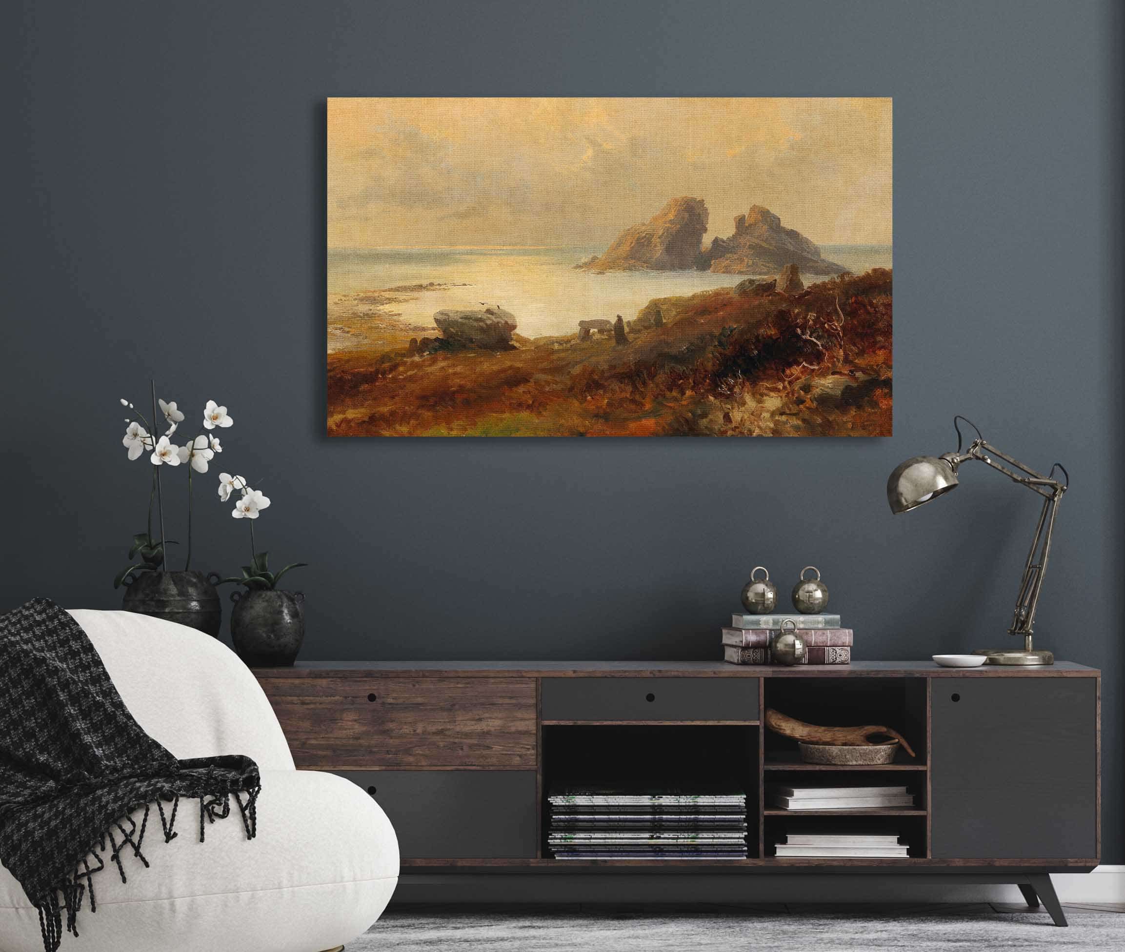 Coastal Landscape by Edward Theodore Compton - Image 5