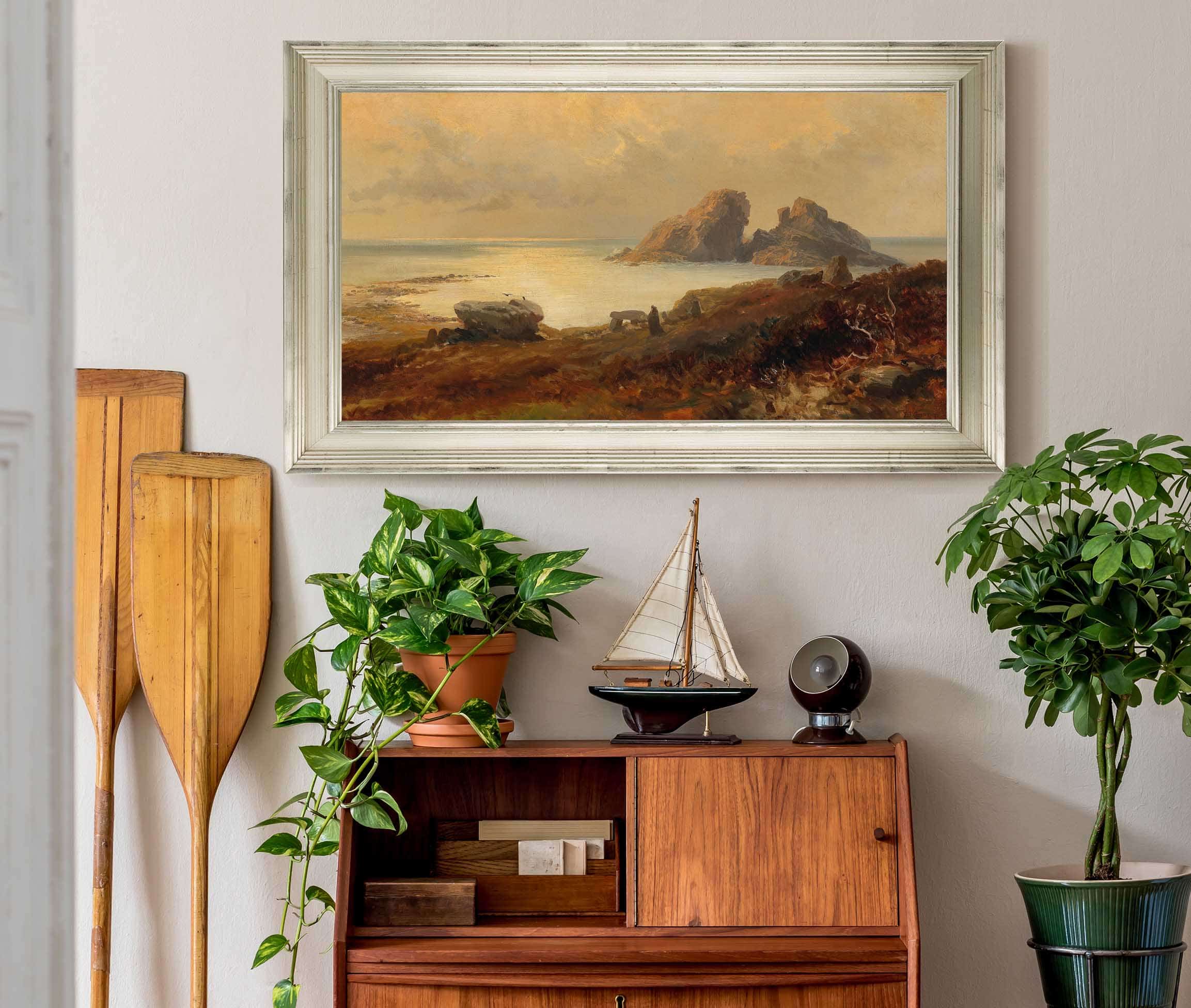 Coastal Landscape by Edward Theodore Compton - Image 6