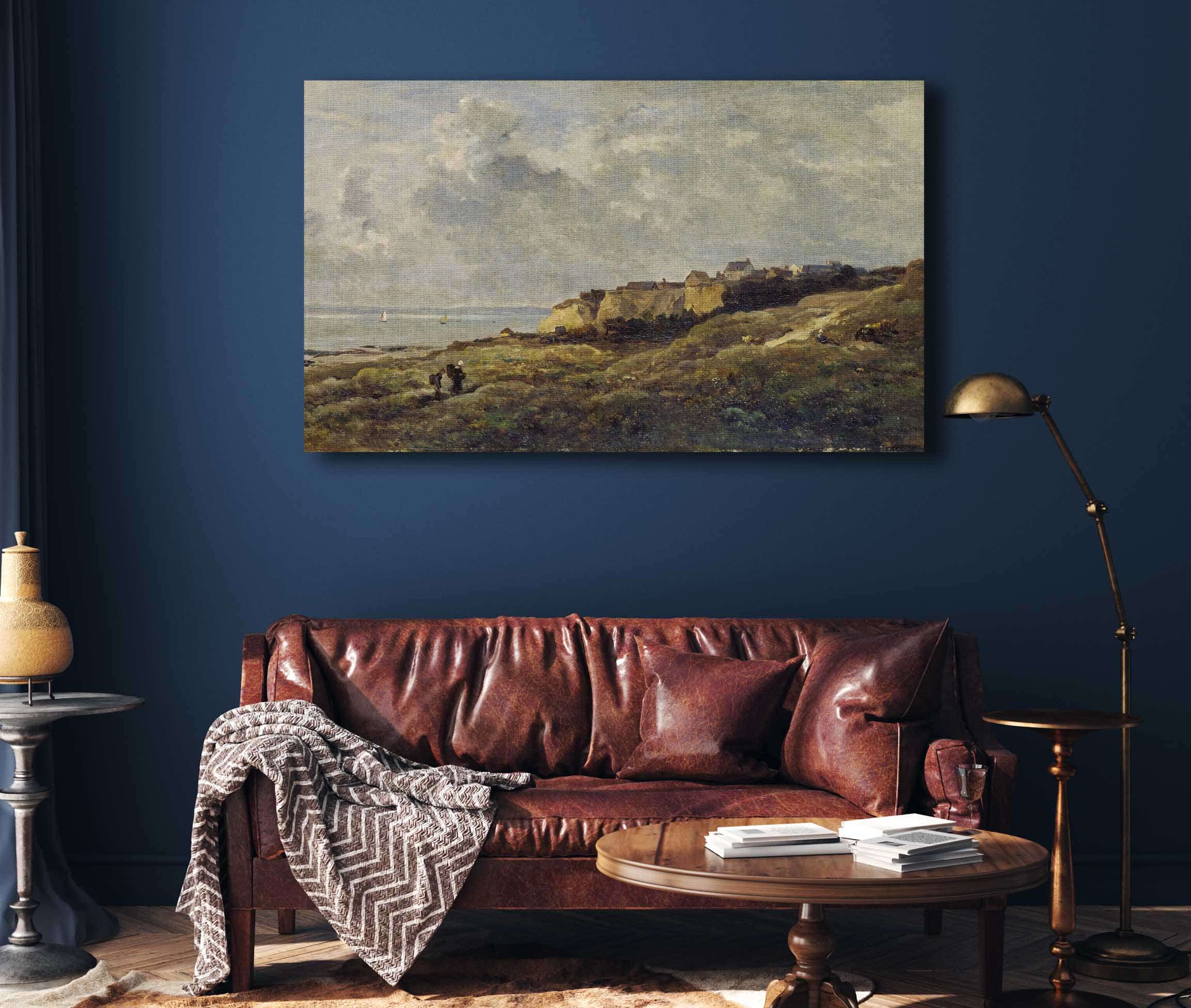 Coastal Landscape In Normandy Villerville Sur Mer by Charles Francois Daubigny - Image 4