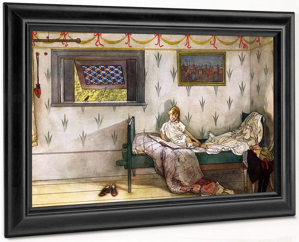 Cock A Doodle Doo, It's Seven O'clock! By Carl Larsson - Image 6