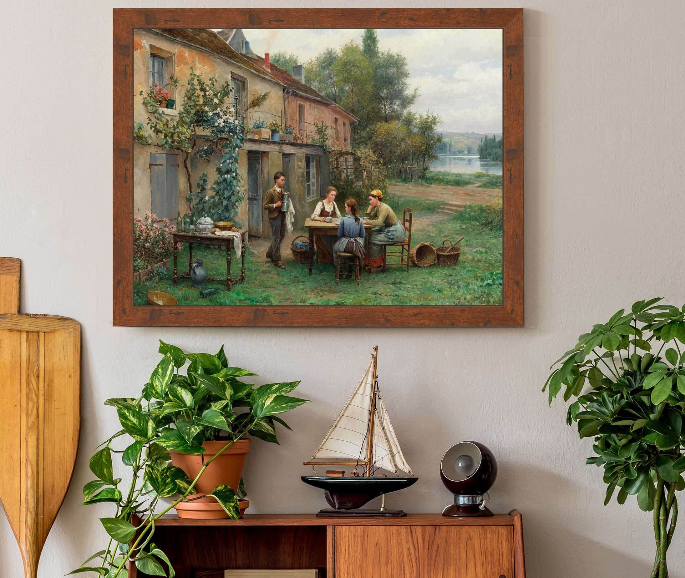 Coffee In The Garden by Daniel Ridgway Knight - Image 3