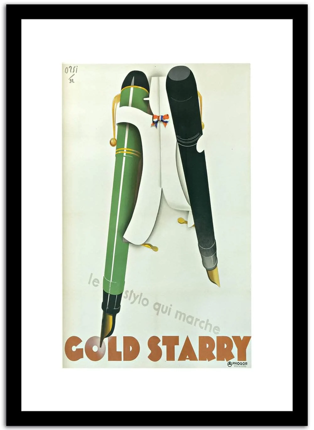 Cold Starry Vintage Poster