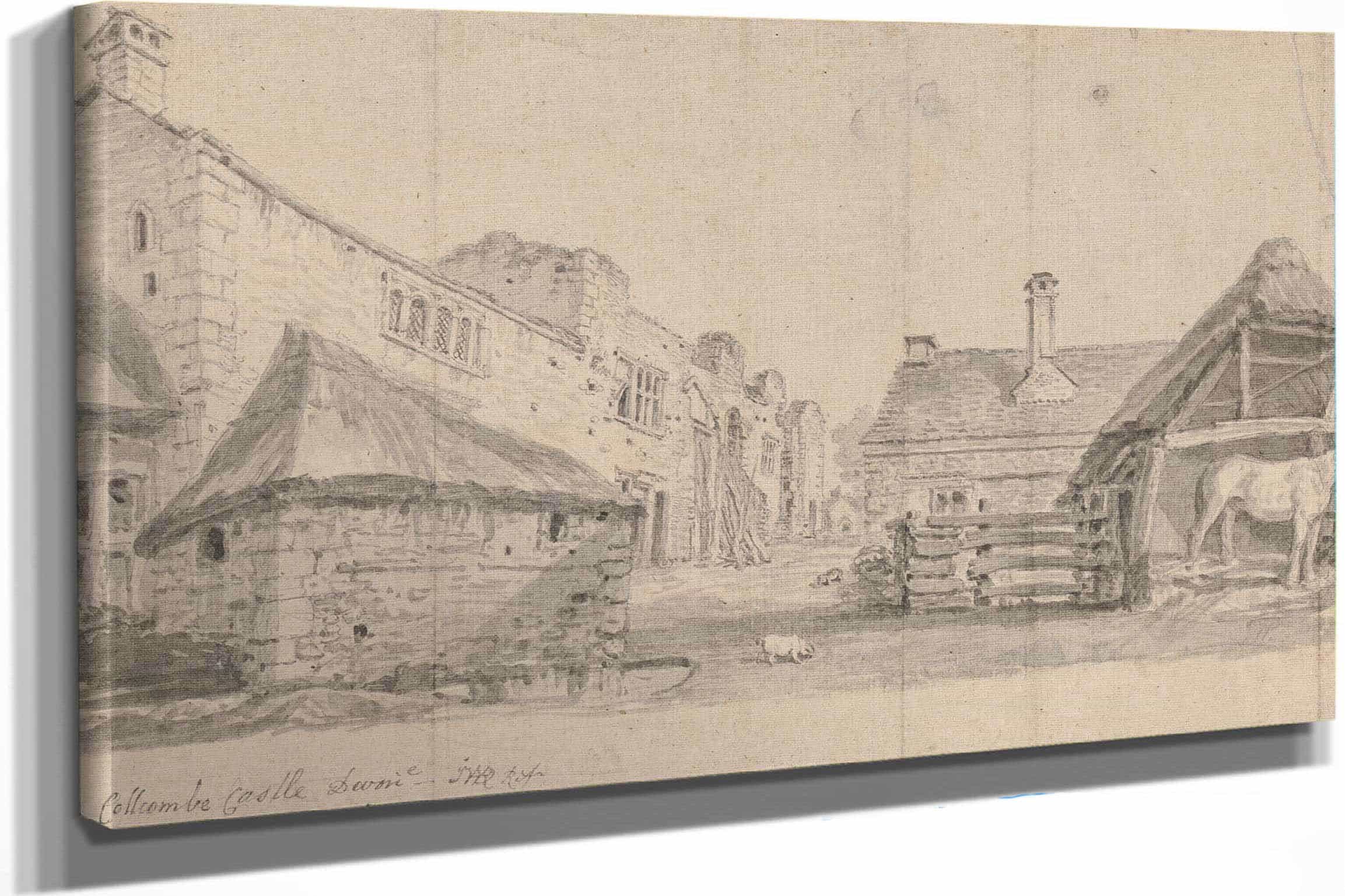 Collcombe Castle Devonshire by James Ward