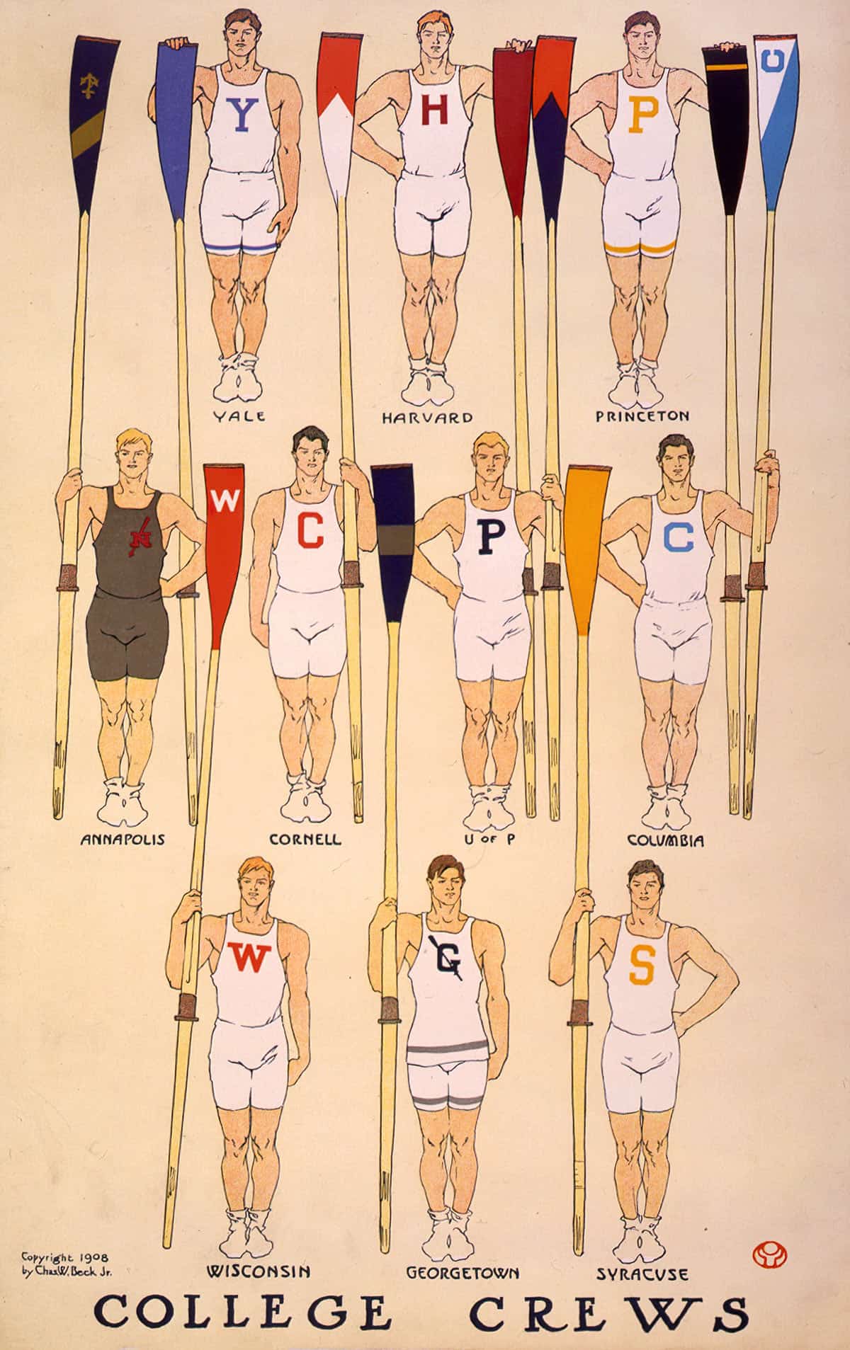 College Crews by Edward Penfield - Image 3