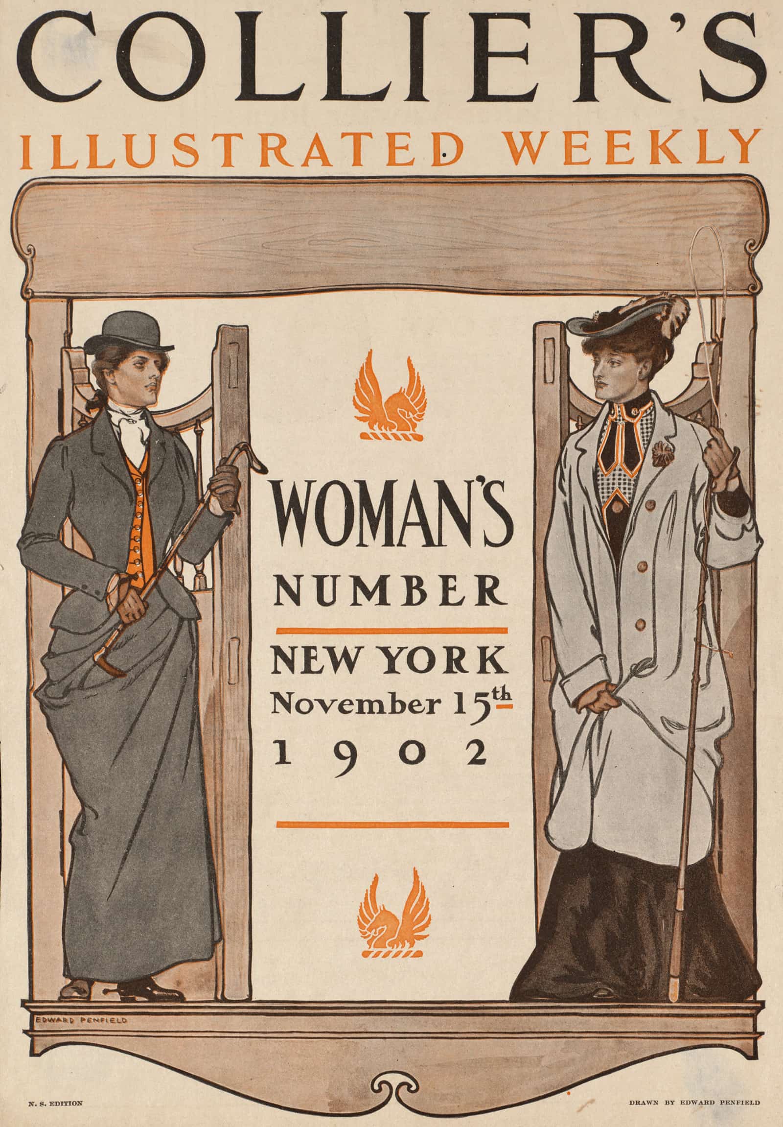 Colliers Illustrated Weekly Womans Number New York November Th by Edward Penfield