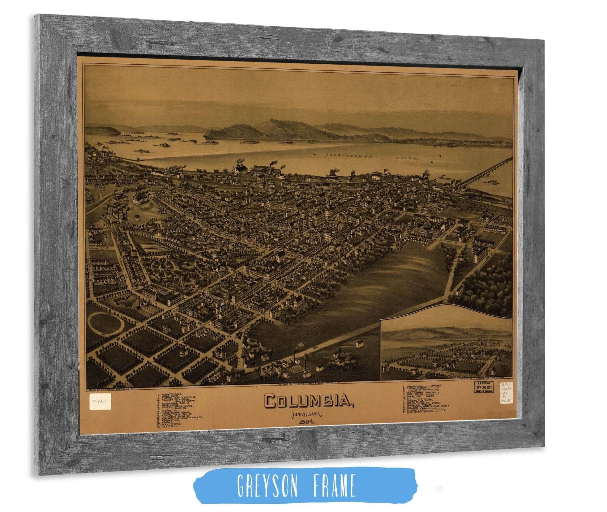 Columbia Pennsylvania 1894 State of Pennsylvania - Image 6