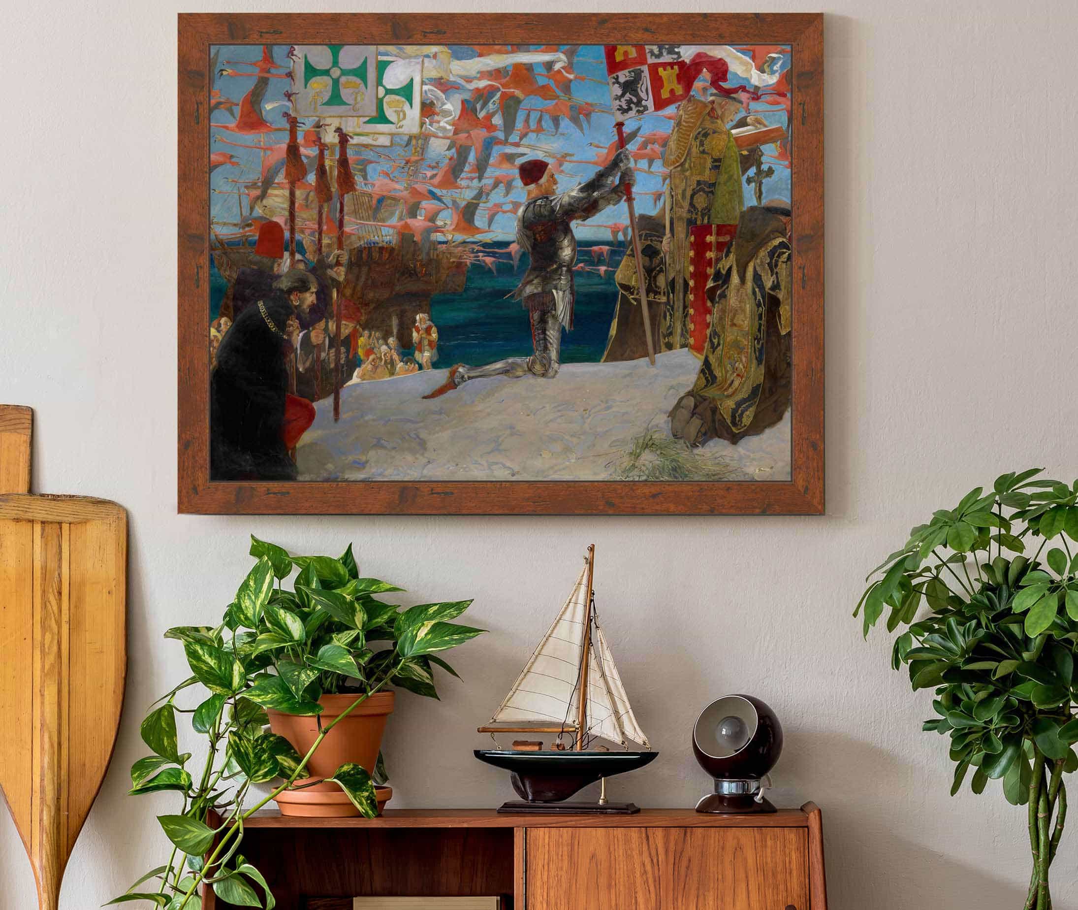 Columbus In The New World by Edwin Austin Abbey - Image 3