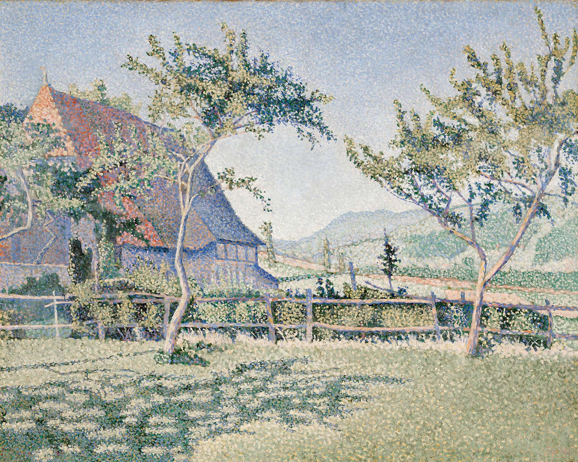 Comblat Le Chateau The Meadow Le Pre Opus June July by Paul Signac
