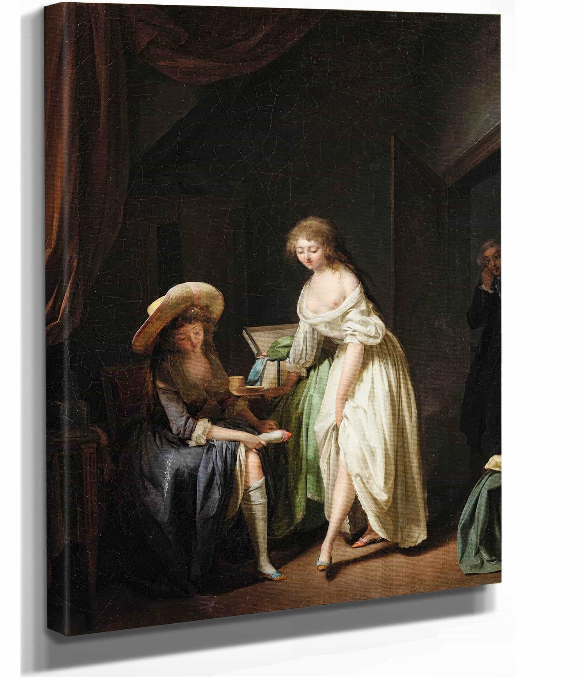 Comparing Little Feet by Louis Leopold Boilly - Image 2