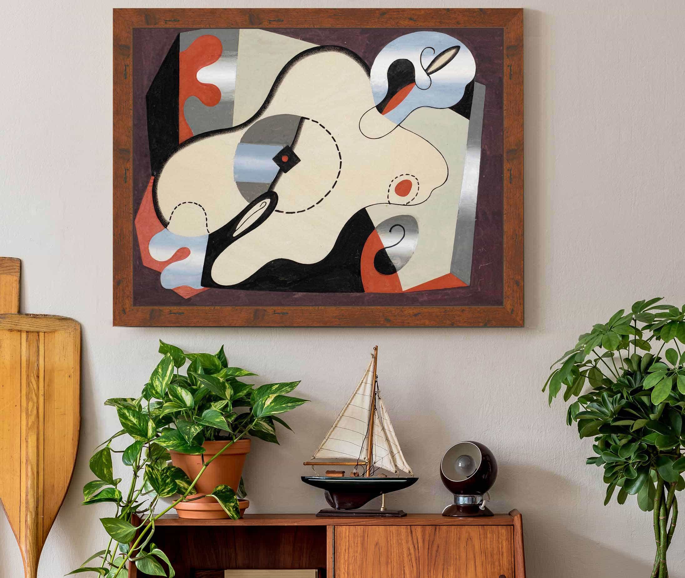 Composition Abstraite Femme Couchee by Georges Valmier - Image 3