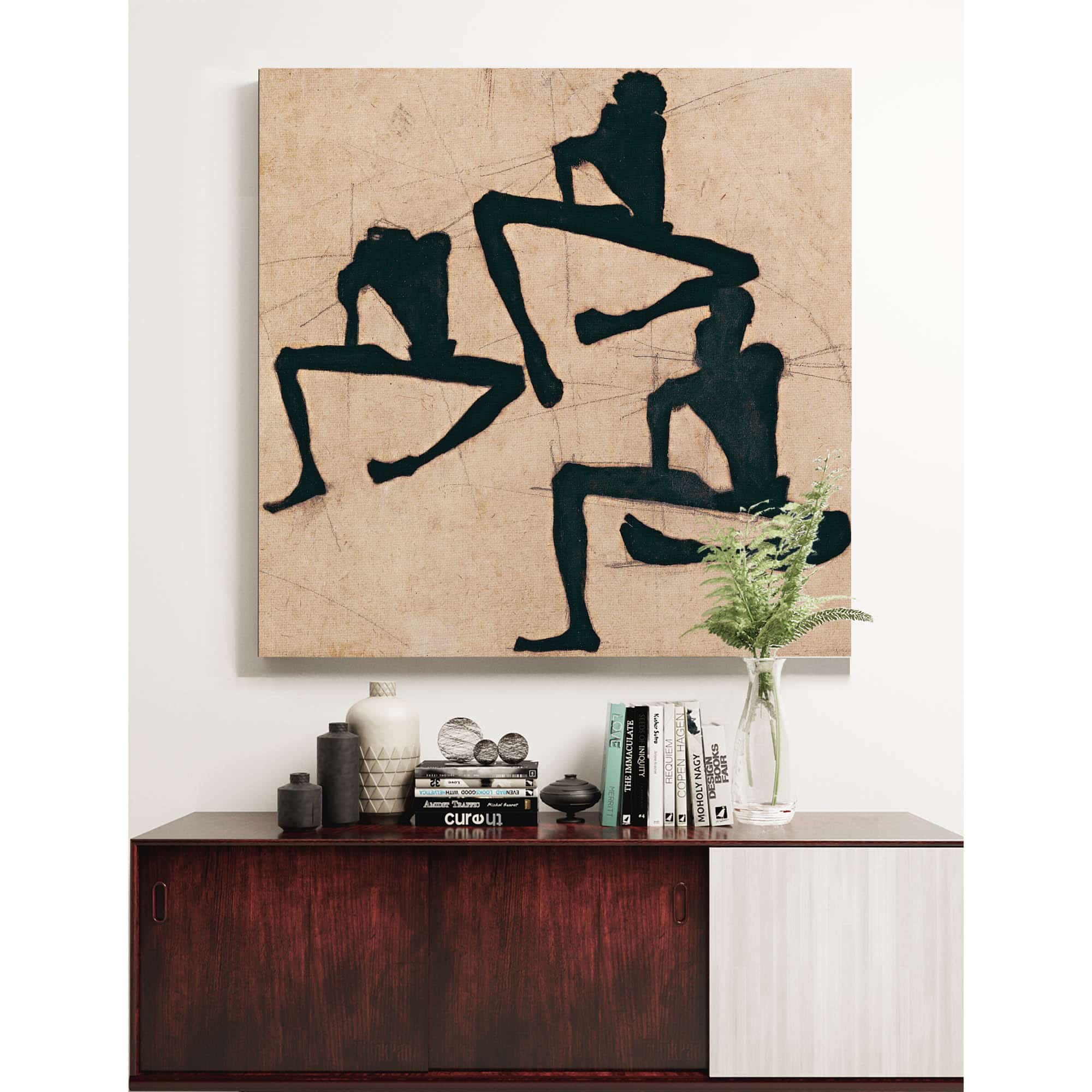 Composition With Three Male Nudes by Egon Schiele - Image 5