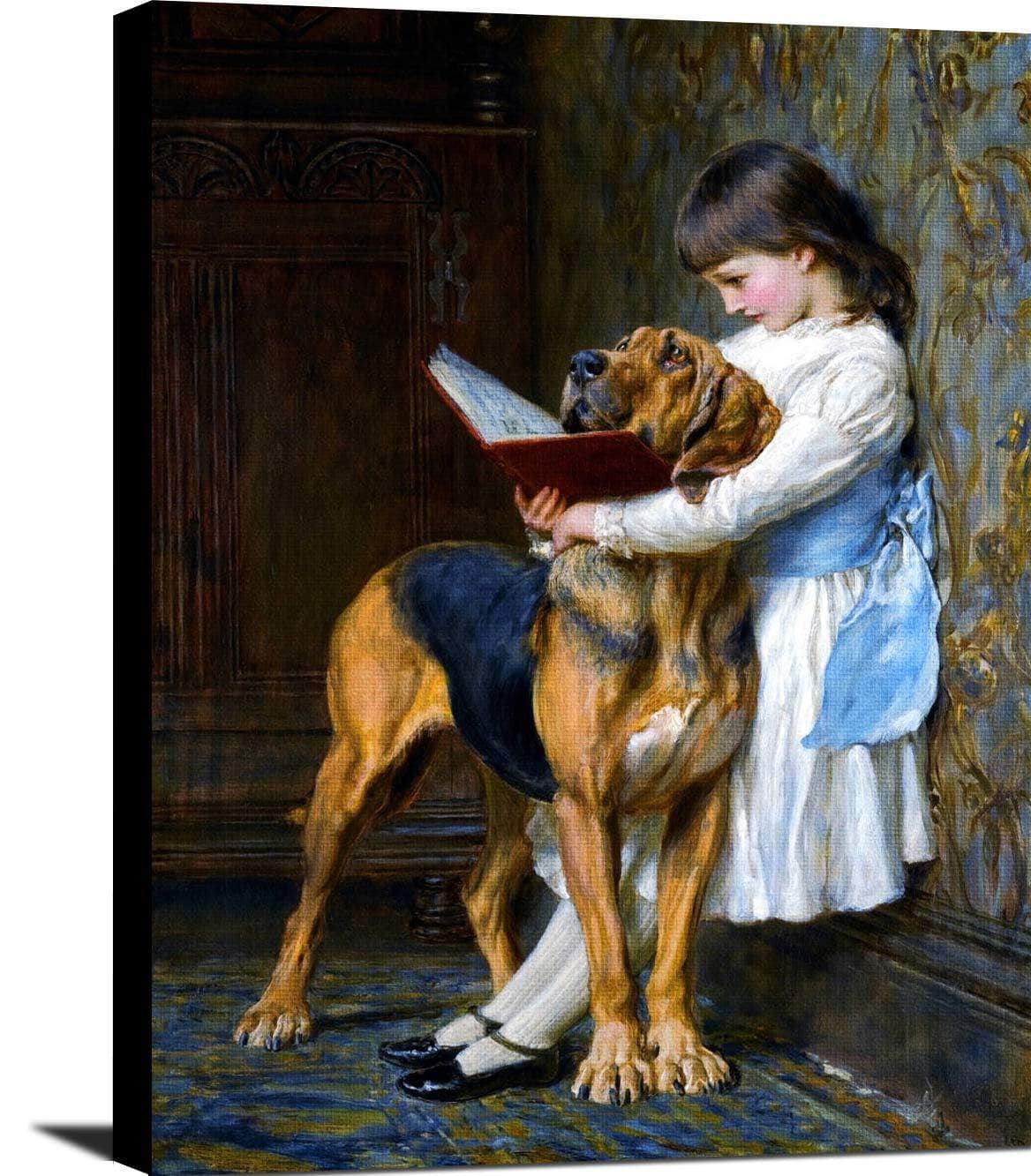 Compulsory Education Painting Briton Riviere Canvas Art - Image 2
