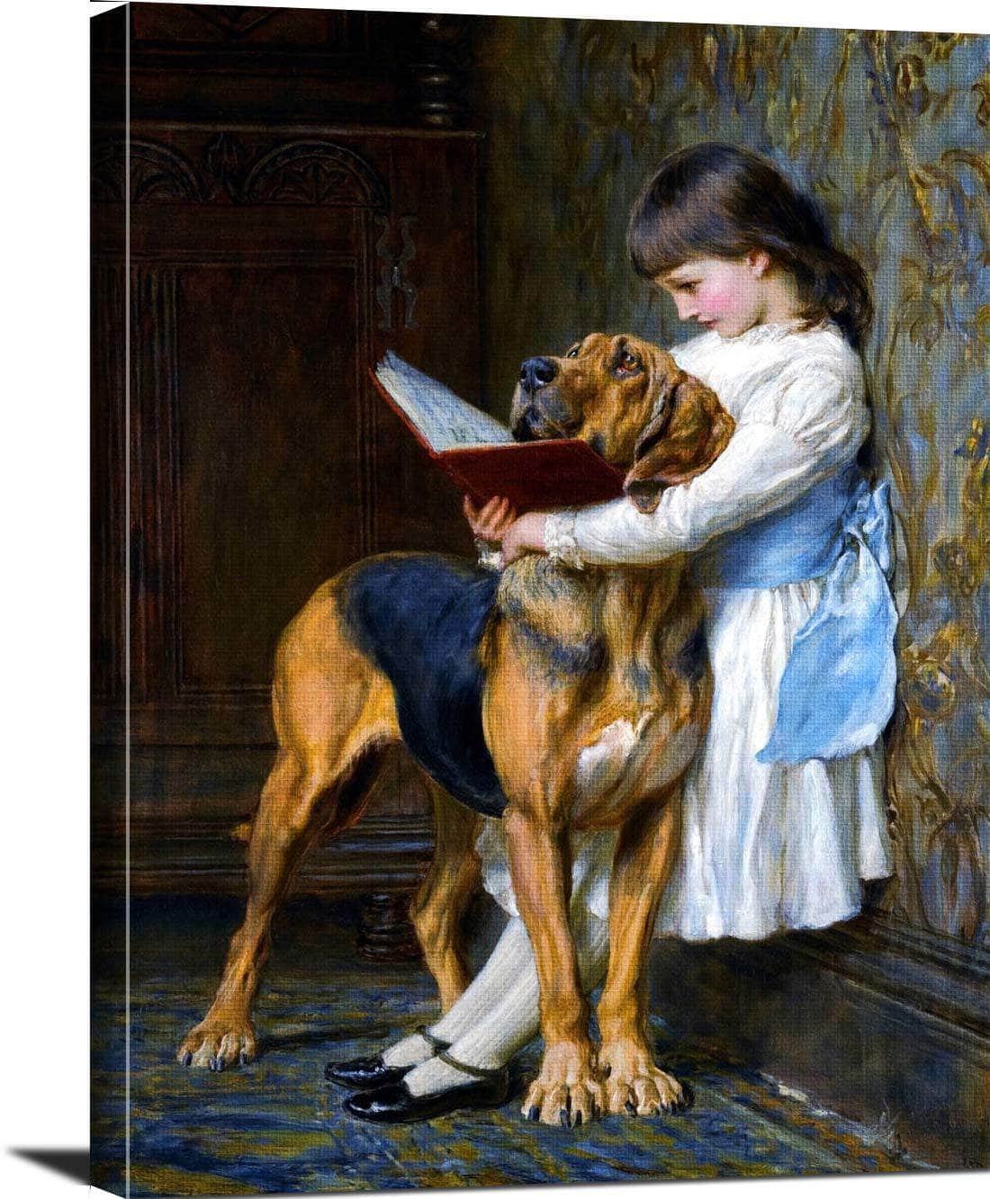 Compulsory Education Painting Briton Riviere Canvas Art - Image 3
